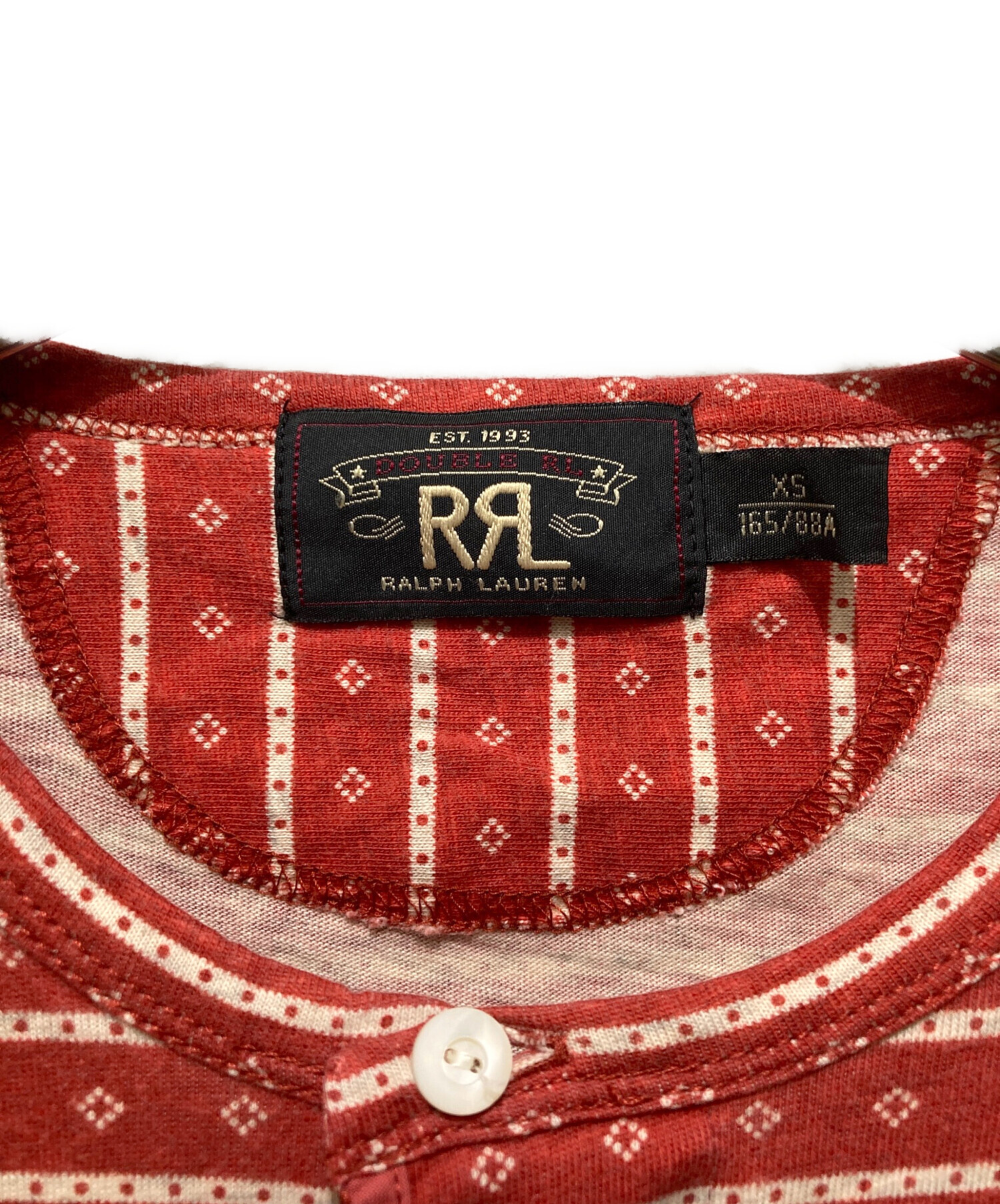中古・古着通販】RRL (ダブルアールエル) ヘンリーネックTシャツ