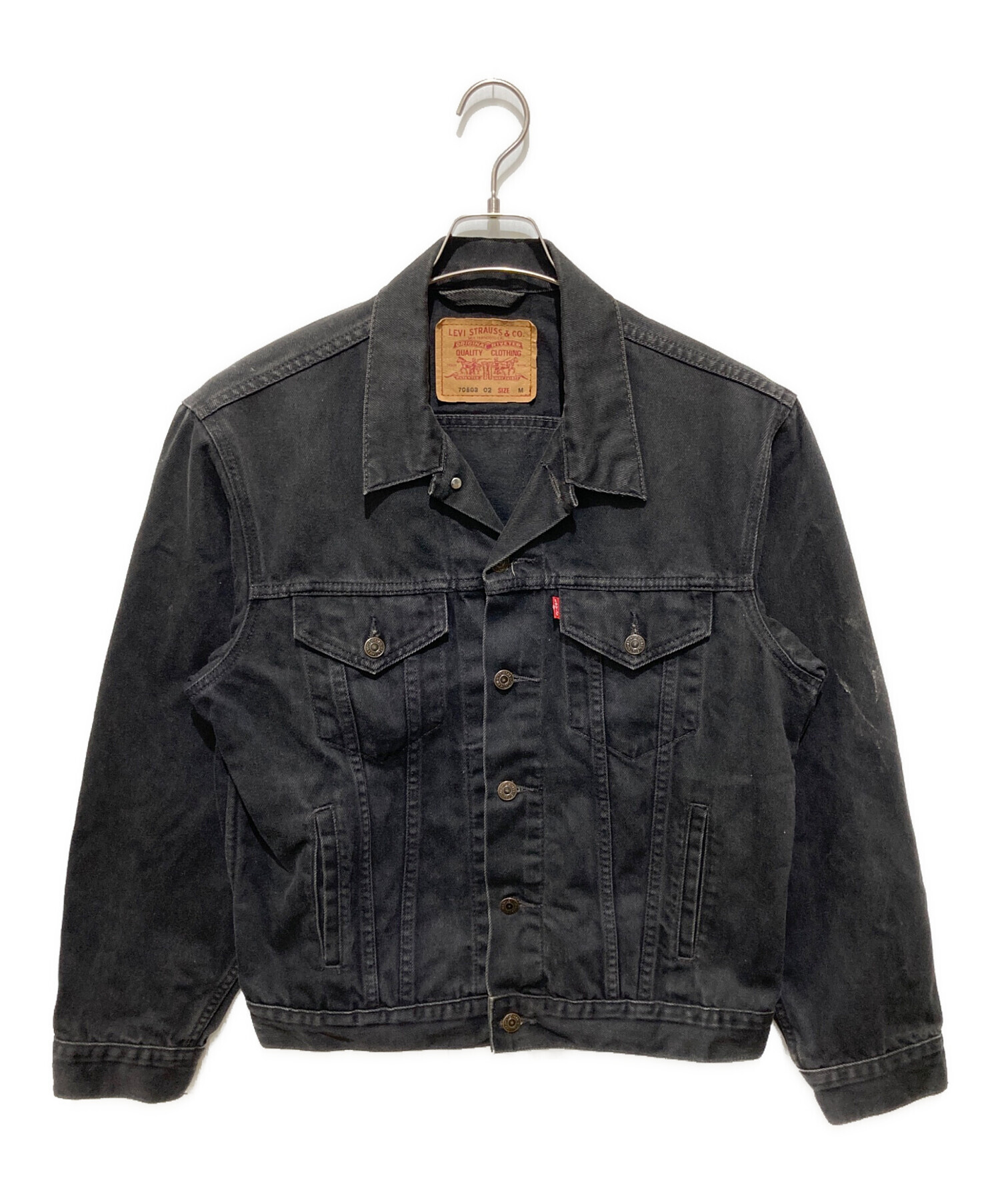 中古・古着通販】LEVI'S (リーバイス) 90sデニムジャケット ブラック