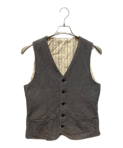ORGUEIL オルゲイユ ベスト OR-4112 Beach Cloth Gilet ビーチクロス ジレ ベスト ブラウン系 42【中古】 中古・古着通販】ORGUEIL (オルゲイユ) クラシックヘリンボーン ジレ