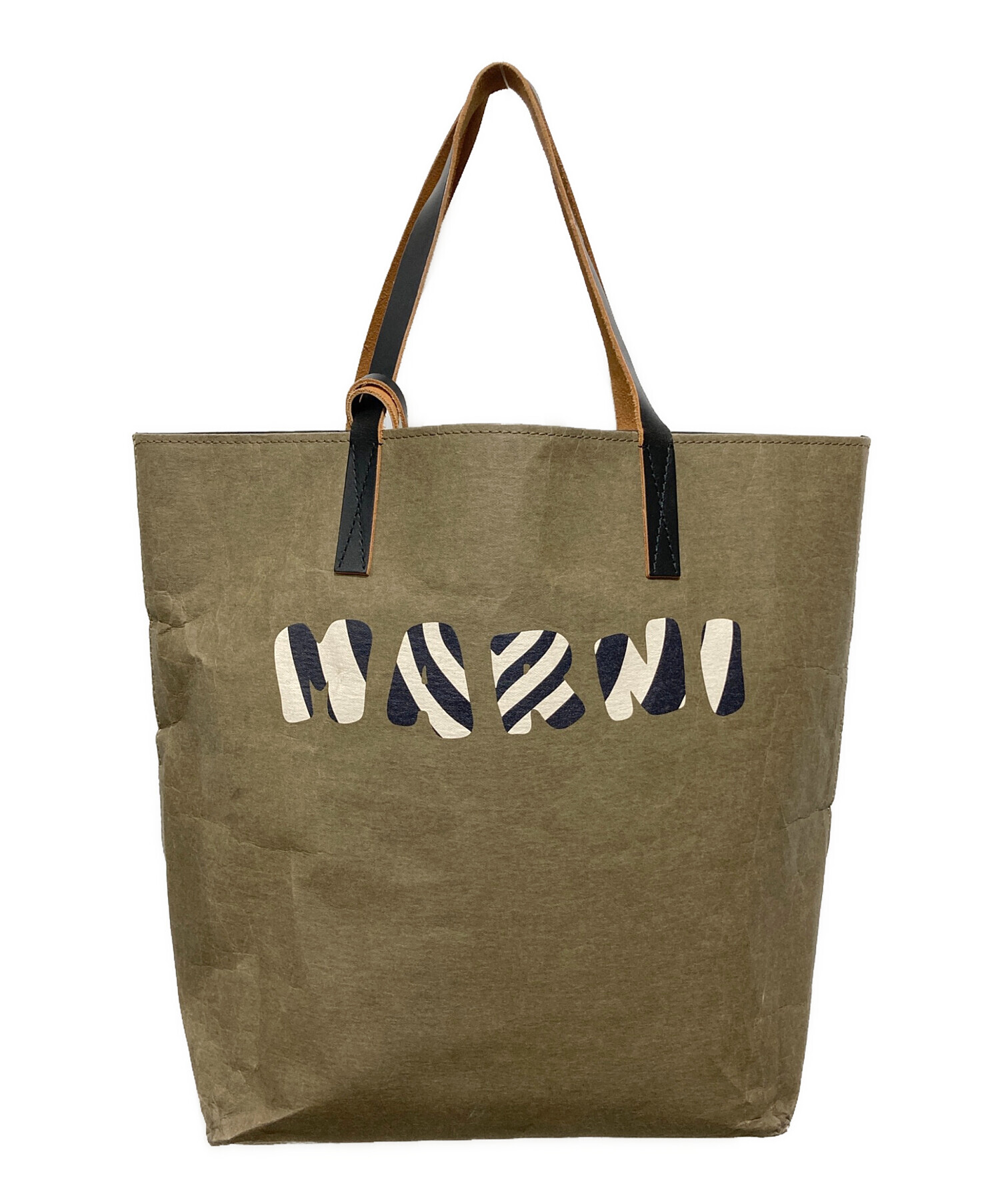 中古・古着通販】MARNI (マルニ) トートバッグ カーキ 未使用品 