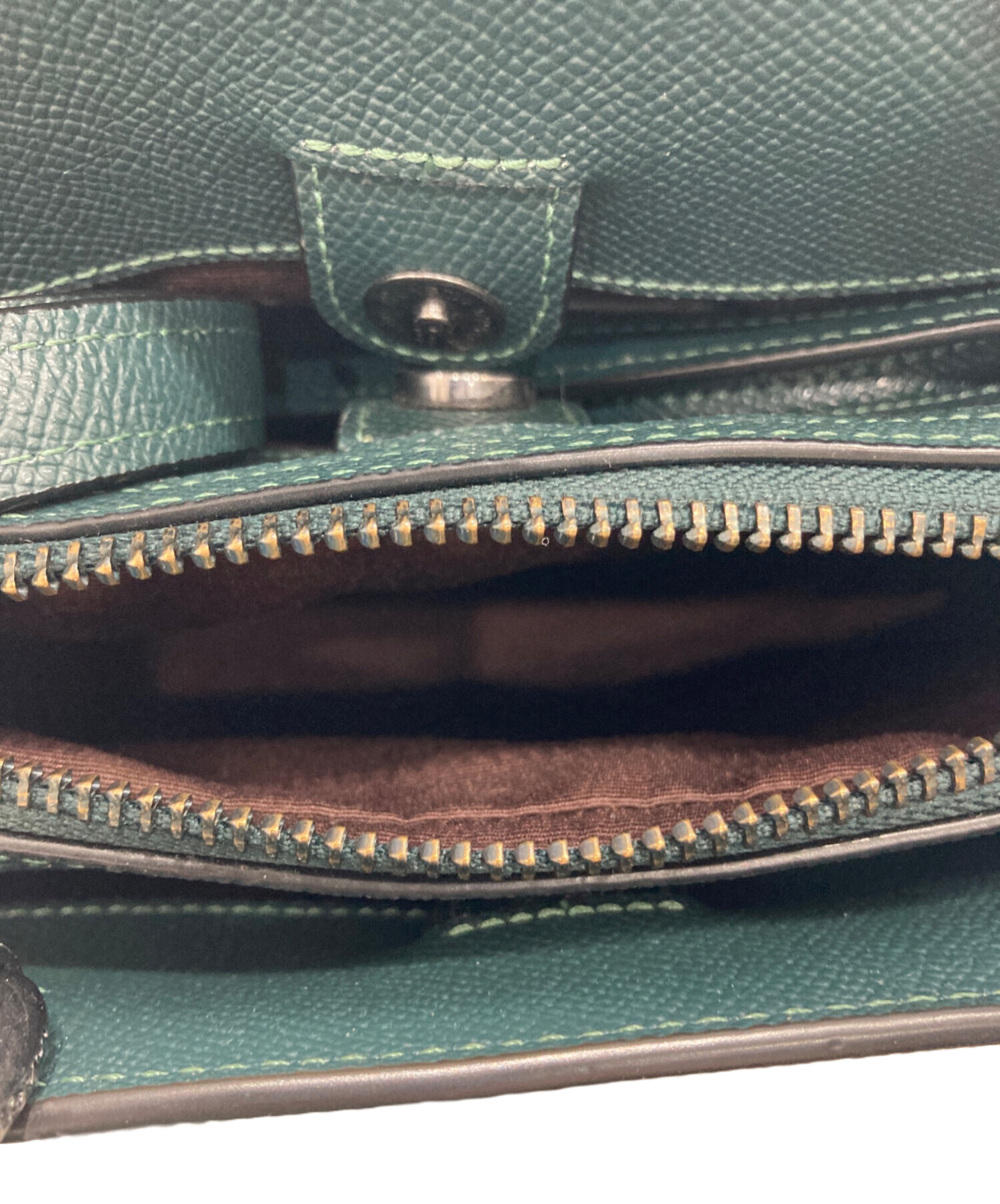 中古・古着通販】COACH (コーチ) ミニ リリー キャリーオール グリーン 