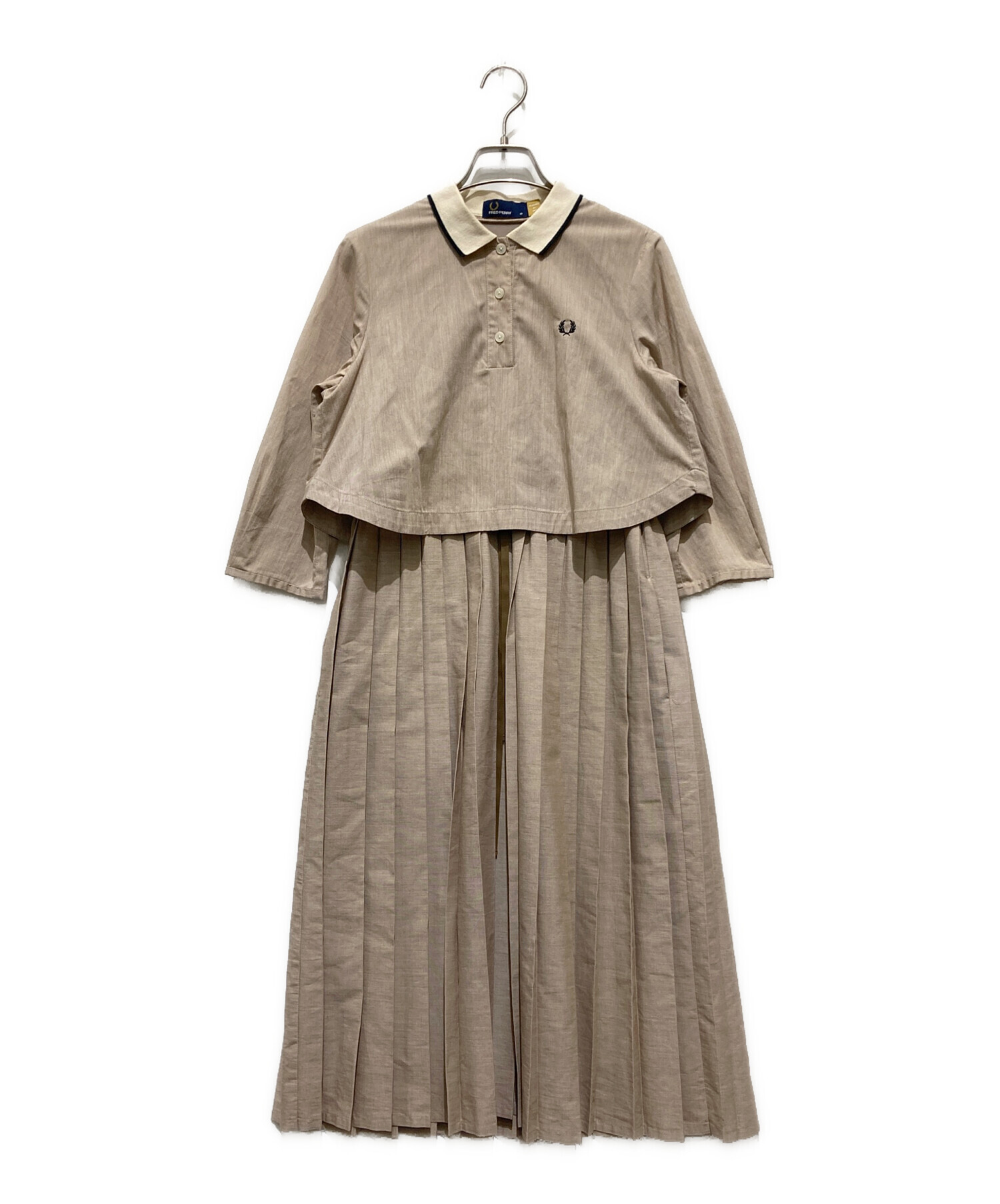 ✨フレッドペリー ×カロリナグレイサー コラボ 別注　プリーツワンピース 中古・古着通販】FRED PERRY (フレッドペリー) CAROLINA GLASER