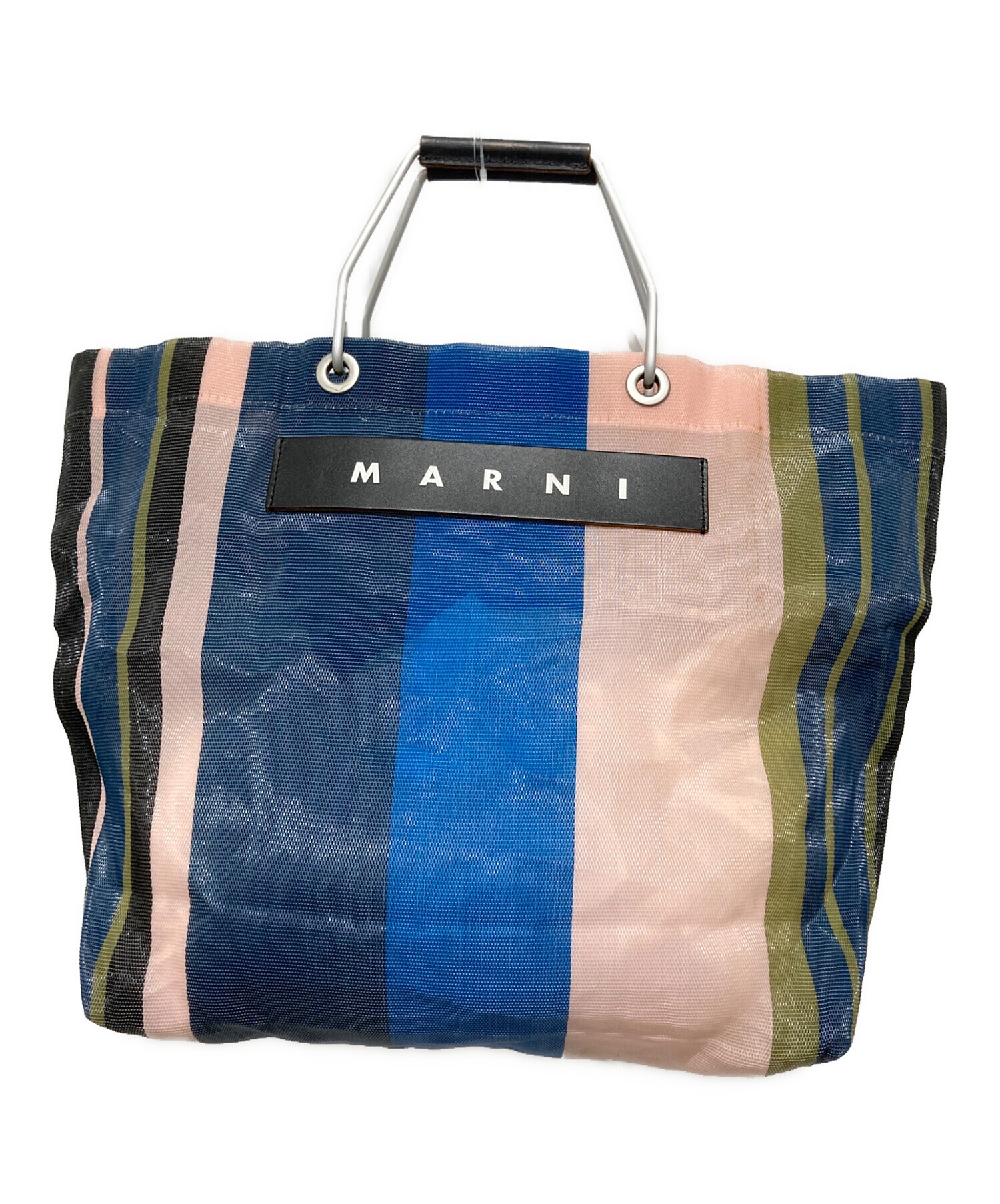 中古・古着通販】MARNI (マルニ) MARKET STRIPE BAG マルチカラー 