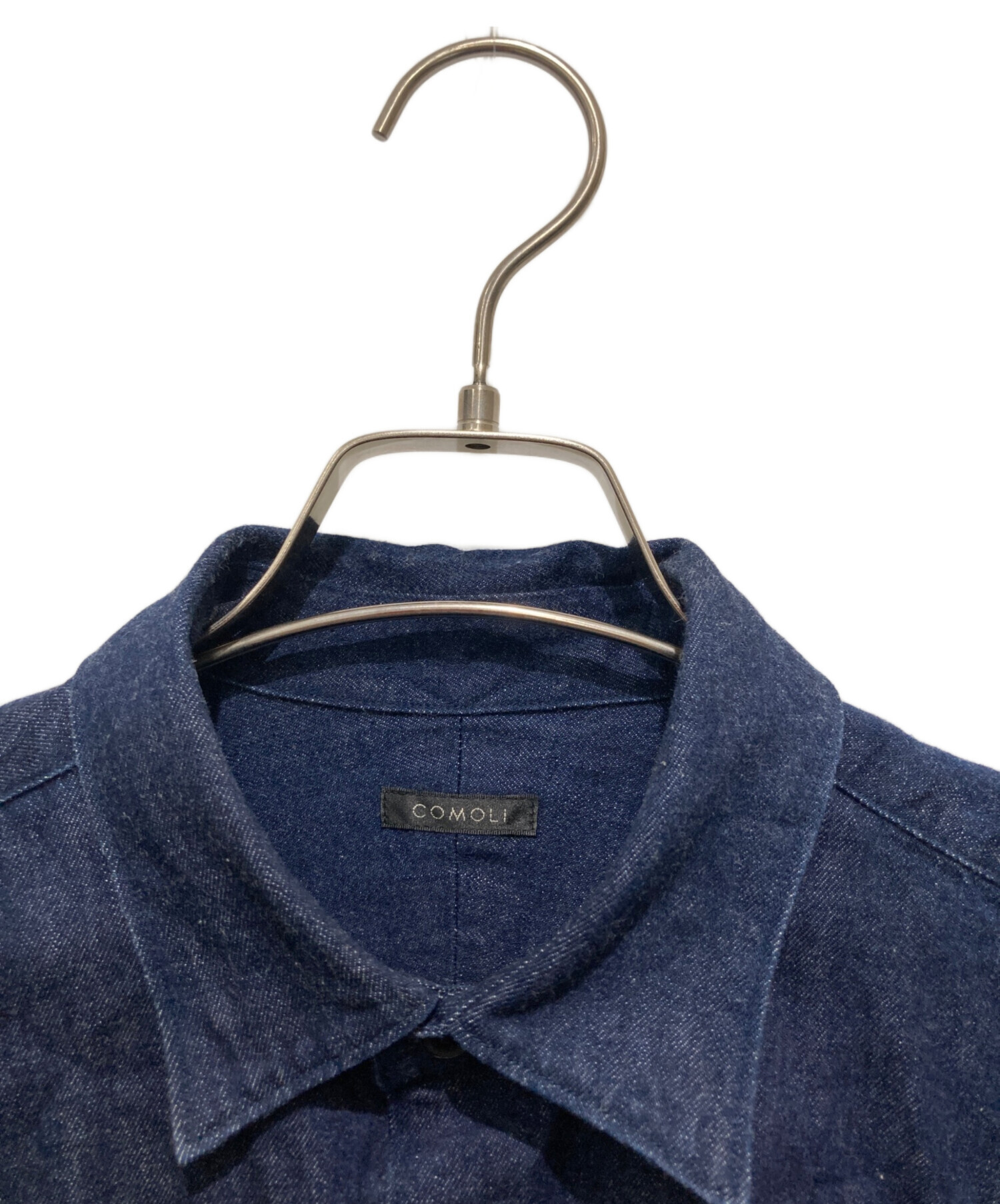 中古・古着通販】COMOLI (コモリ) デニム コモリ シャツ インディゴ 中古・古着通販】COMOLI (コモリ) デニム コモリ シャツ インディゴ