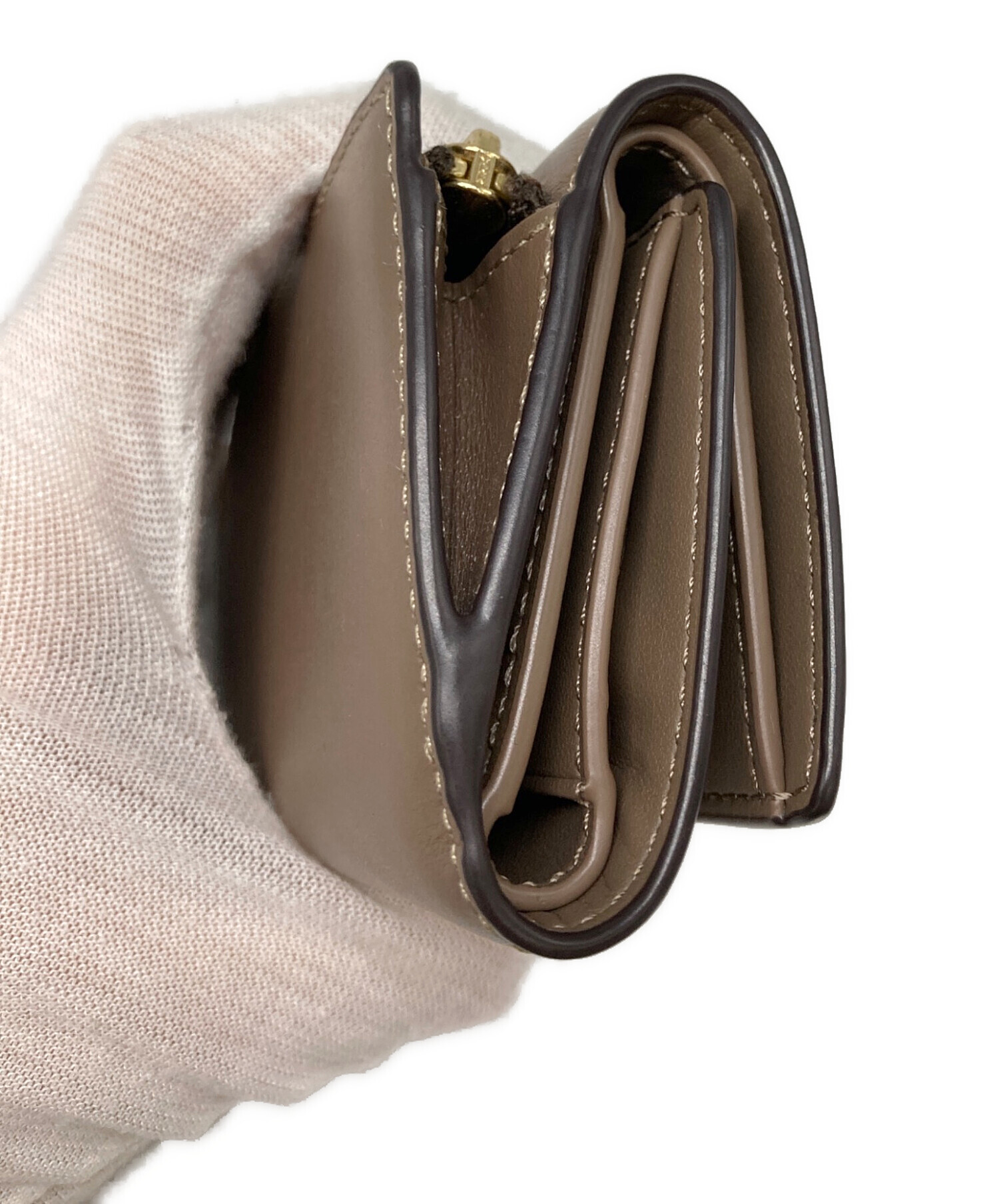 中古・古着通販】COACH (コーチ) 3つ折り財布 ブラウン サイズ:OneSize