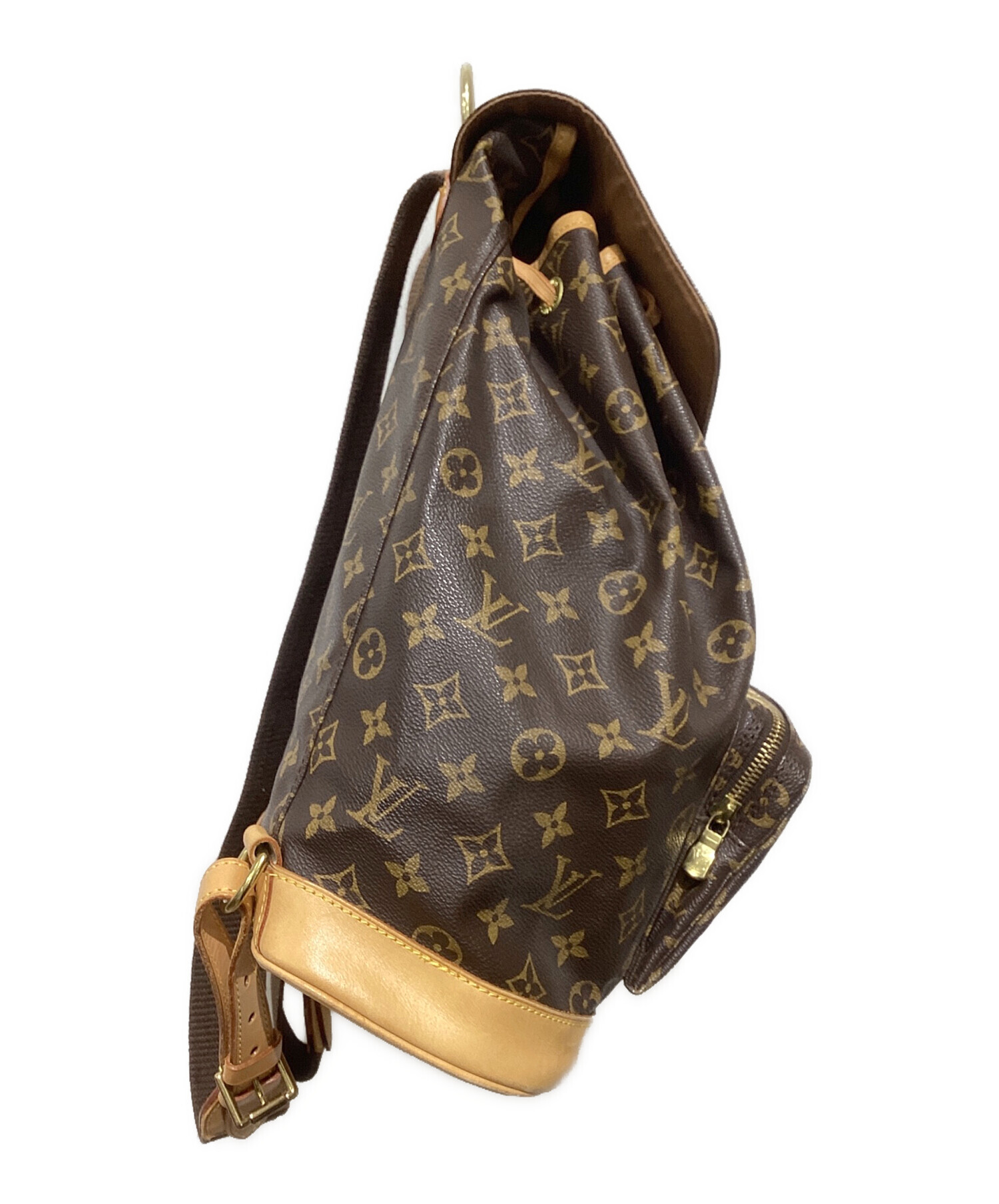 ルイヴィトン　リュック　モンスリ　モノグラム　ヴィンテージ　レトロ　総柄　平成 中古・古着通販】LOUIS VUITTON (ルイ ヴィトン) モンスリGM