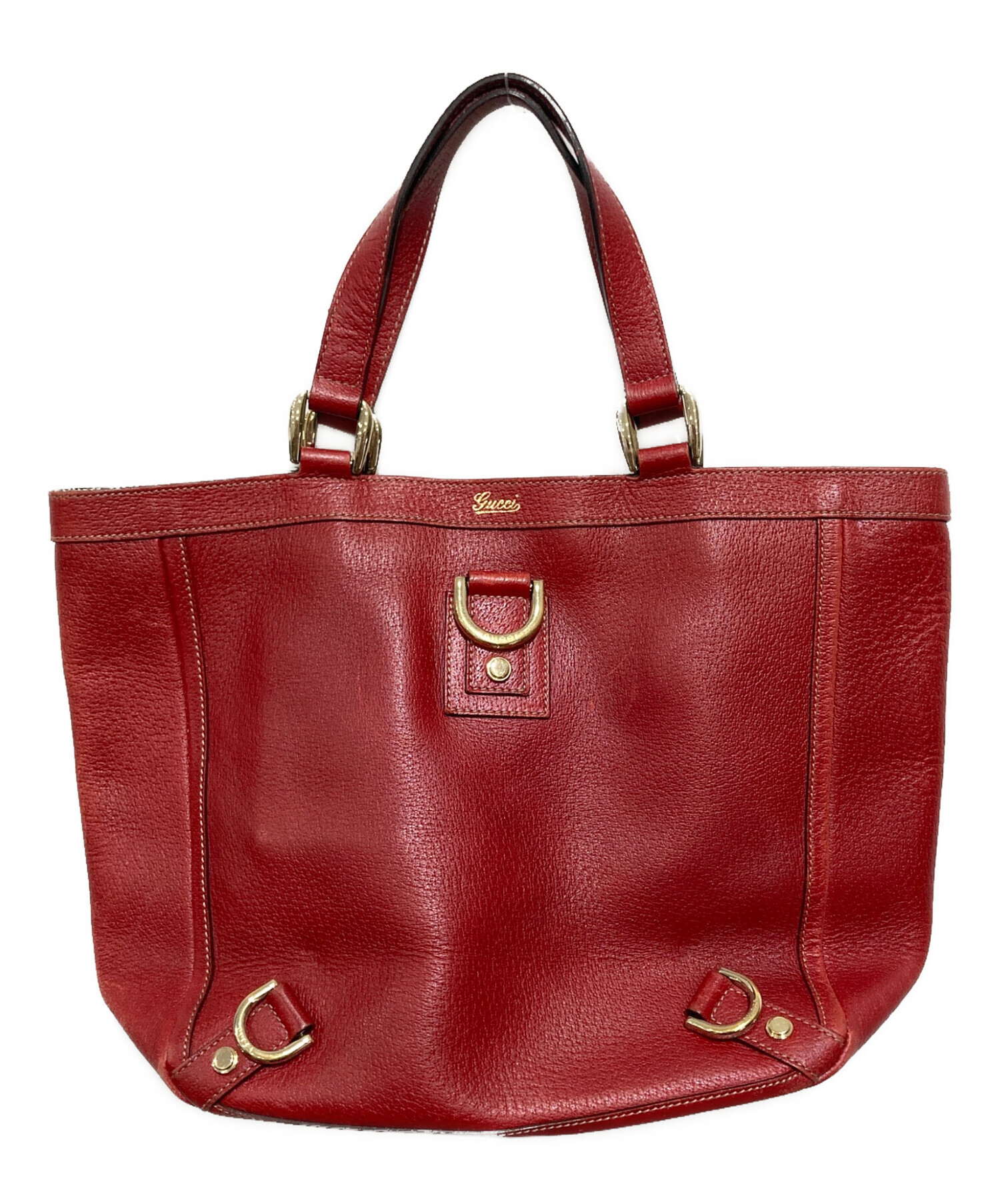 中古・古着通販】GUCCI (グッチ) ハンドバッグ レッド｜ブランド・古着