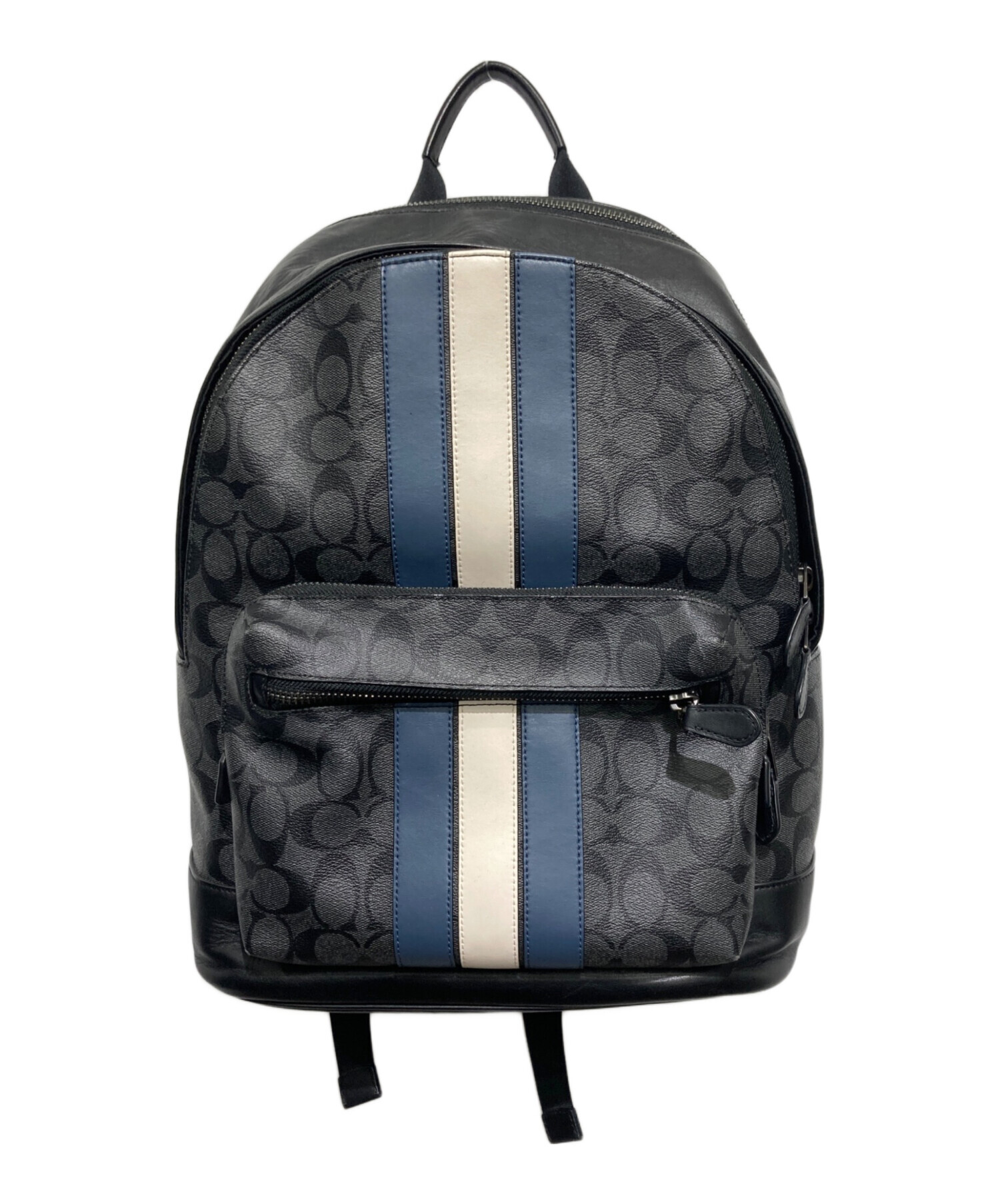 未使用保管品 COACH コーチ 黒 レザー × ナイロン バックパック 中古・古着通販】COACH (コーチ) リュック ブラック｜ブランド・古着