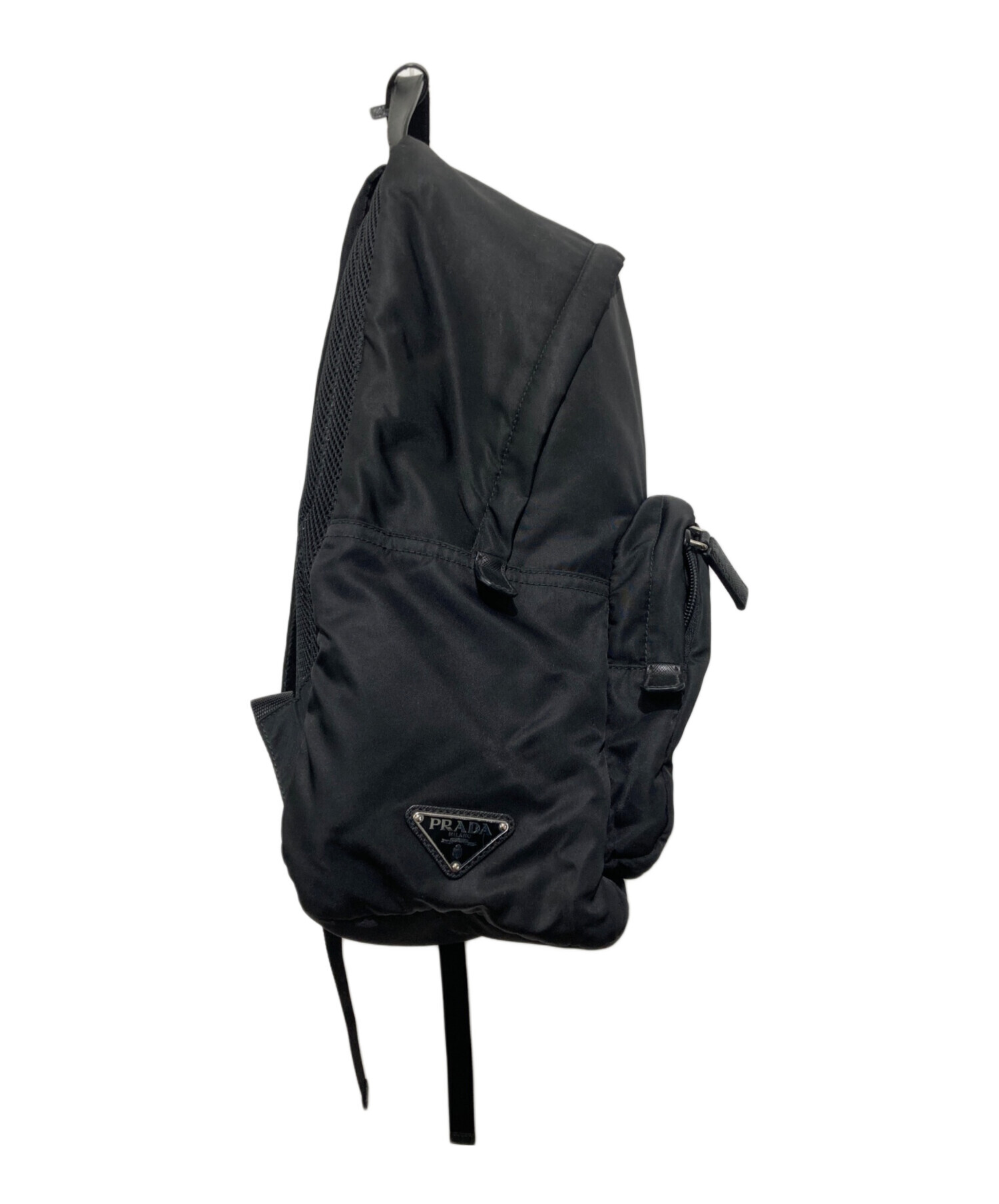 未使用PRADA ブラックナイロンリュック 中古・古着通販】PRADA (プラダ) ナイロンリュック ブラック｜ブランド