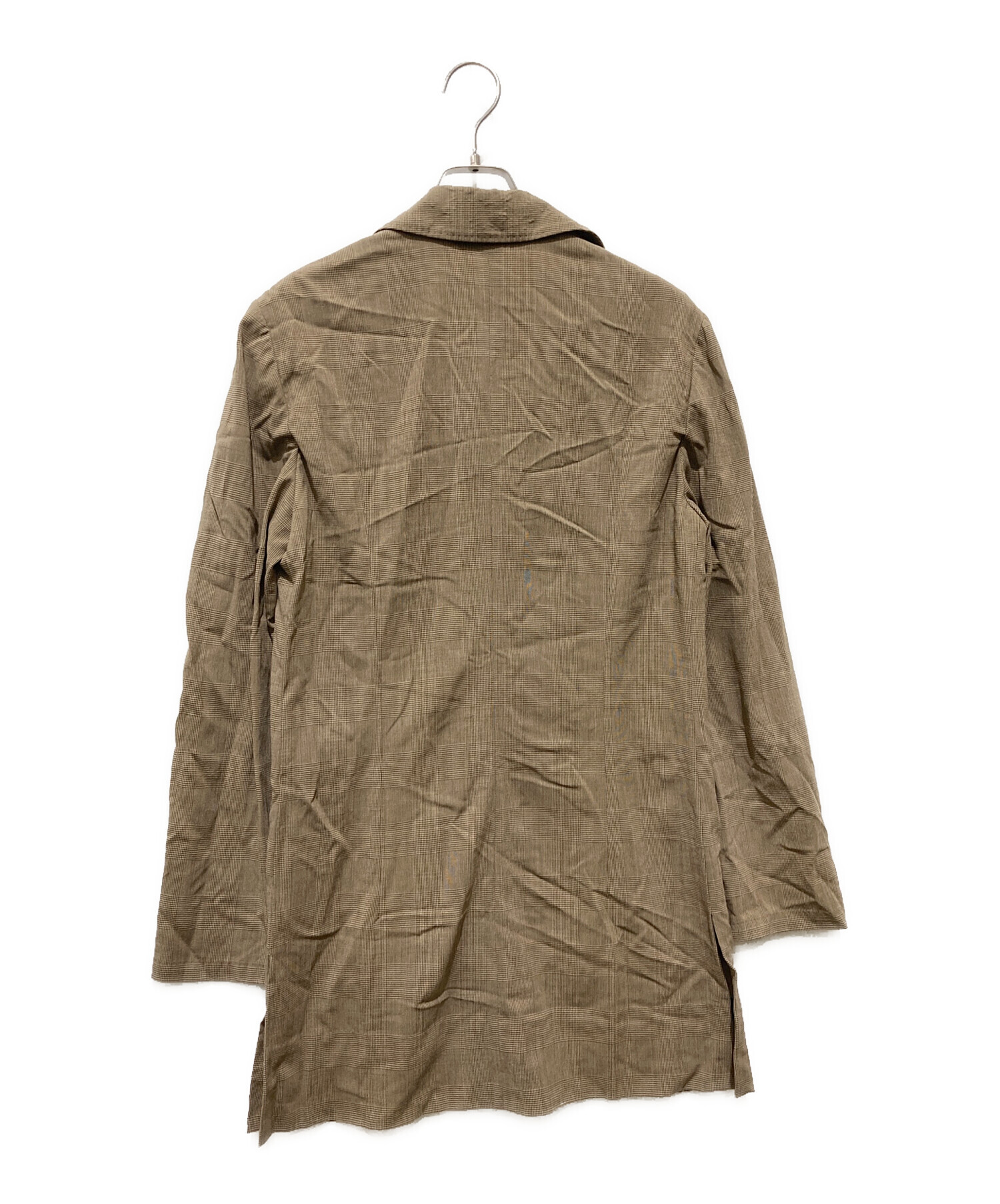 中古・古着通販】MaxMara (マックスマーラ) ウールチェックコート 