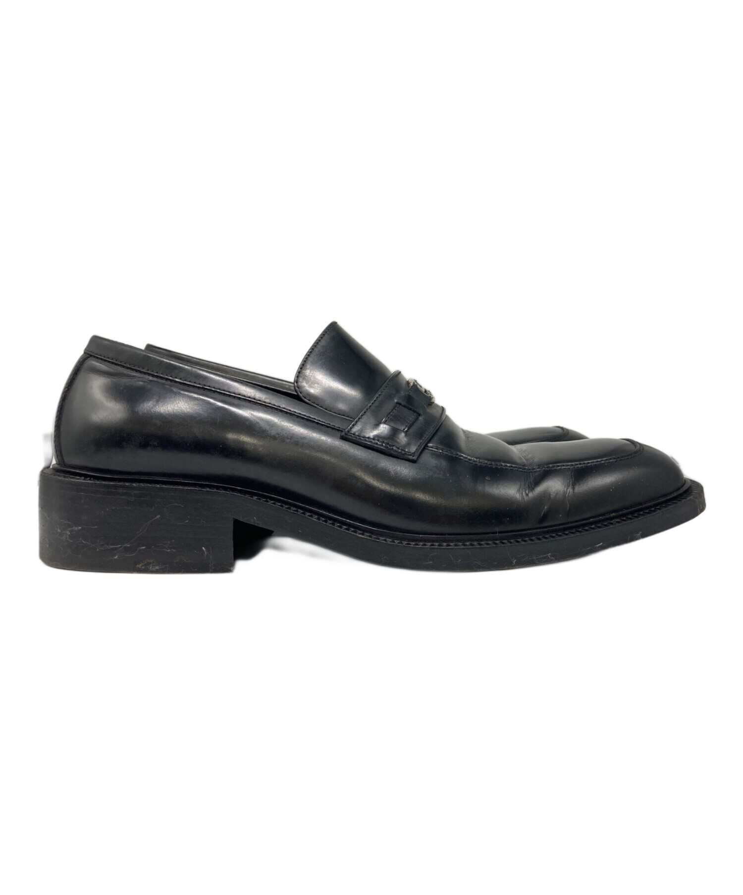 中古・古着通販】GUCCI (グッチ) ローファー ブラック サイズ:40 1/2