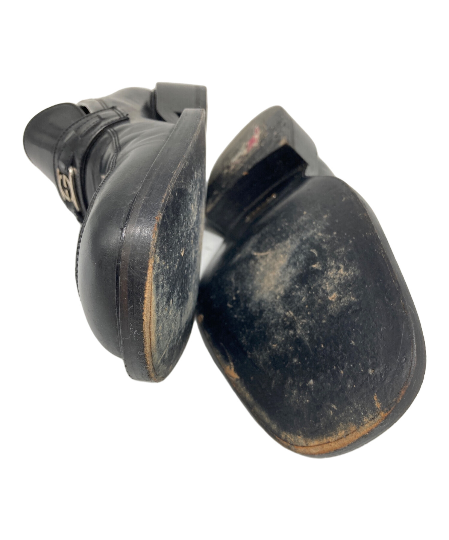 中古・古着通販】GUCCI (グッチ) ローファー ブラック サイズ:40 1/2