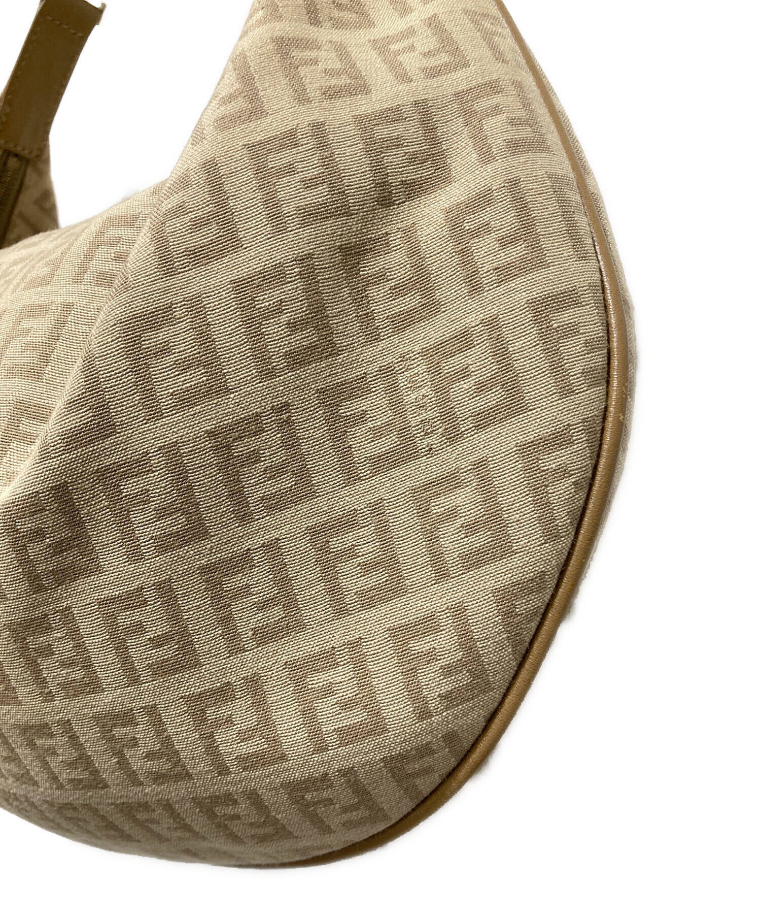 フェンディ FENDI ズッキーノ キャンバス ワンショルダー ショルダーバッグ【中古】 中古・古着通販】FENDI (フェンディ) ズッキーノ キャンバスワン