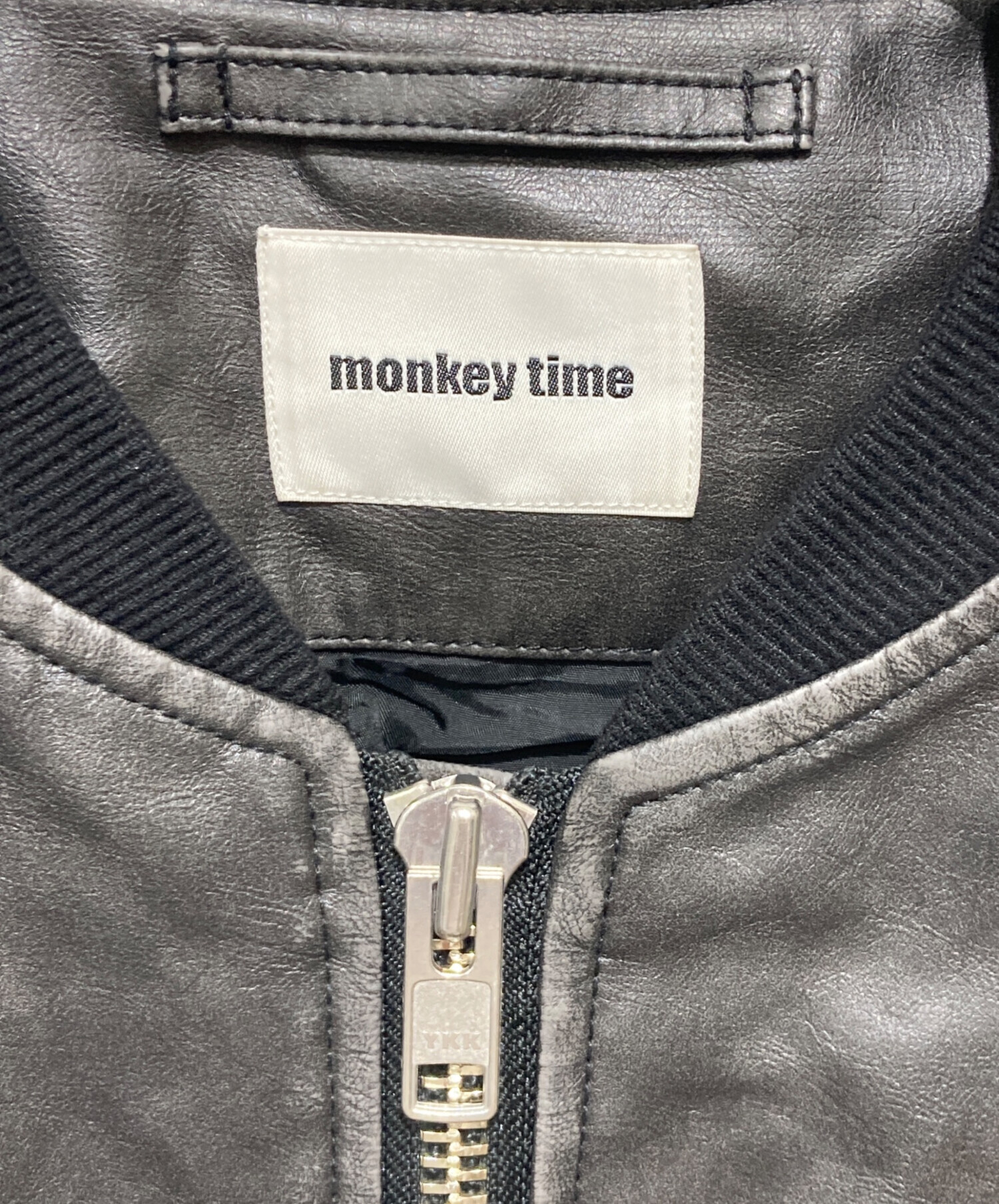 中古・古着通販】MONKEY TIME (モンキータイム) レザーライクボンバー