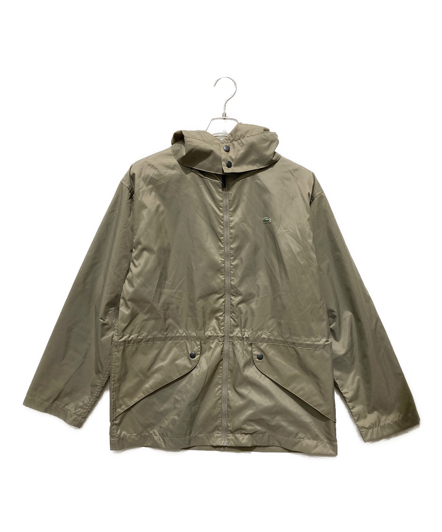 中古・古着通販】LACOSTE (ラコステ) ワニワッペンナイロンフーデッド