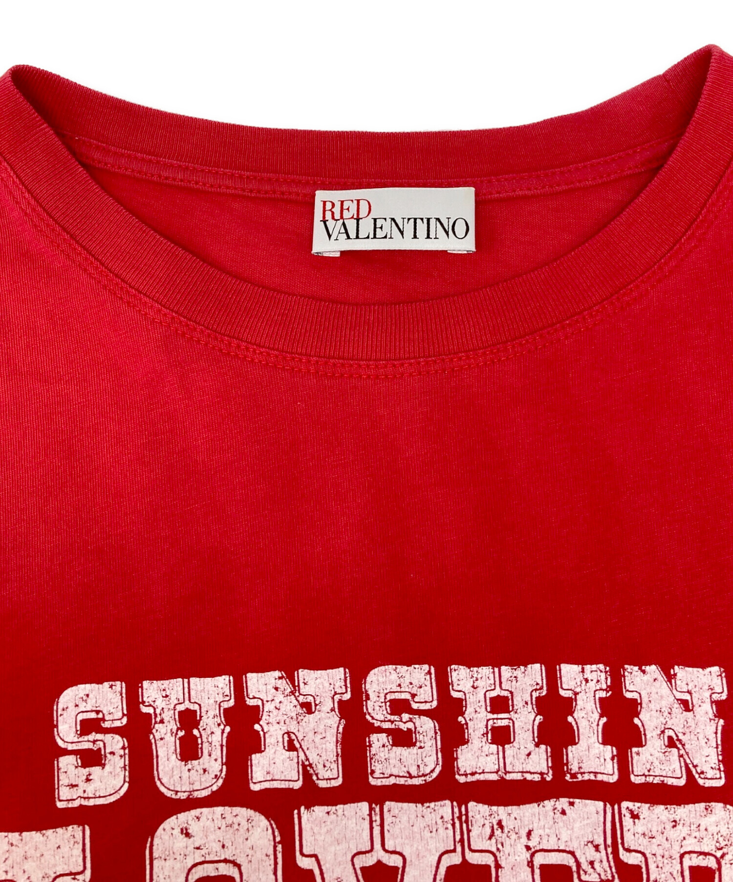 新品未使用タグ付き　R.E.D VALENTINO 中古・古着通販】RED VALENTINO (レッドヴァレンティノ) ロゴプリントT