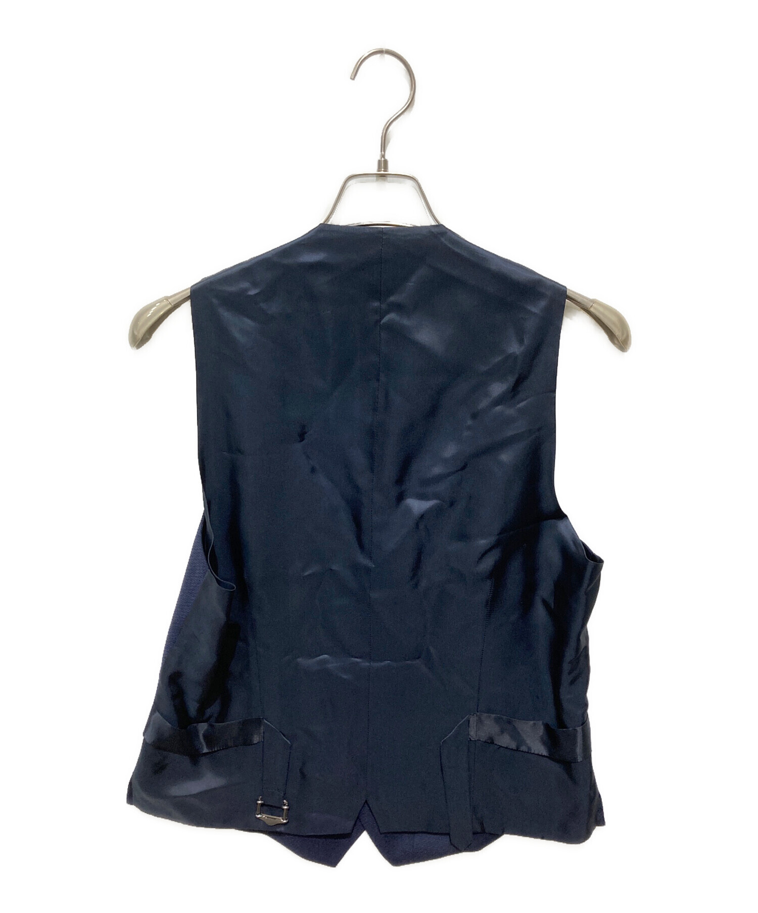 美品 LARDINI ネイビースーツ 46 モヘア混 ラルディーニ ベルベスト 中古・古着通販】LARDINI (ラルディーニ) ウールモヘアシルク