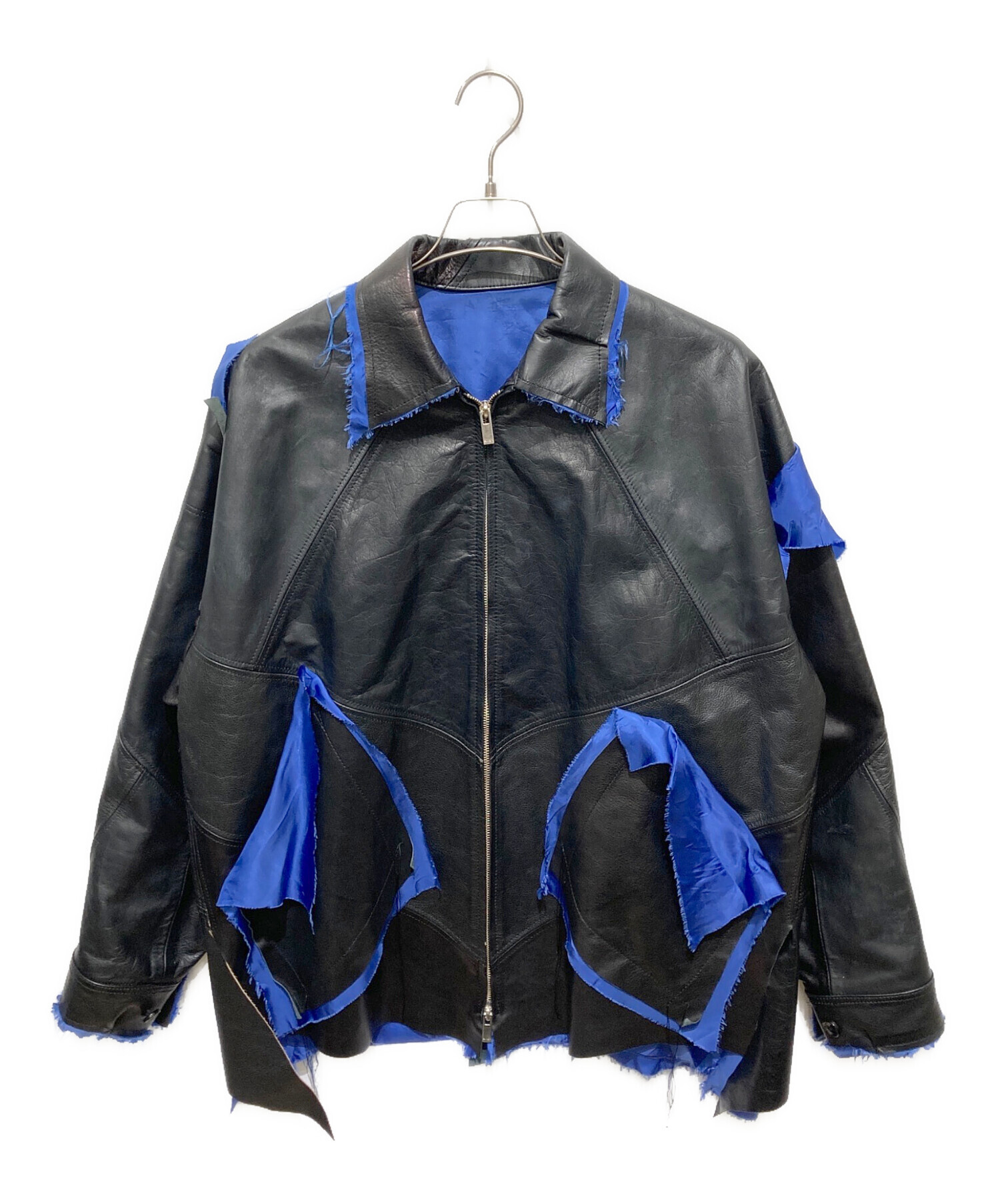 sulvam レザージャケット サイズ1 中古・古着通販】sulvam (サルバム) Leather Jacket ブラック サイズ