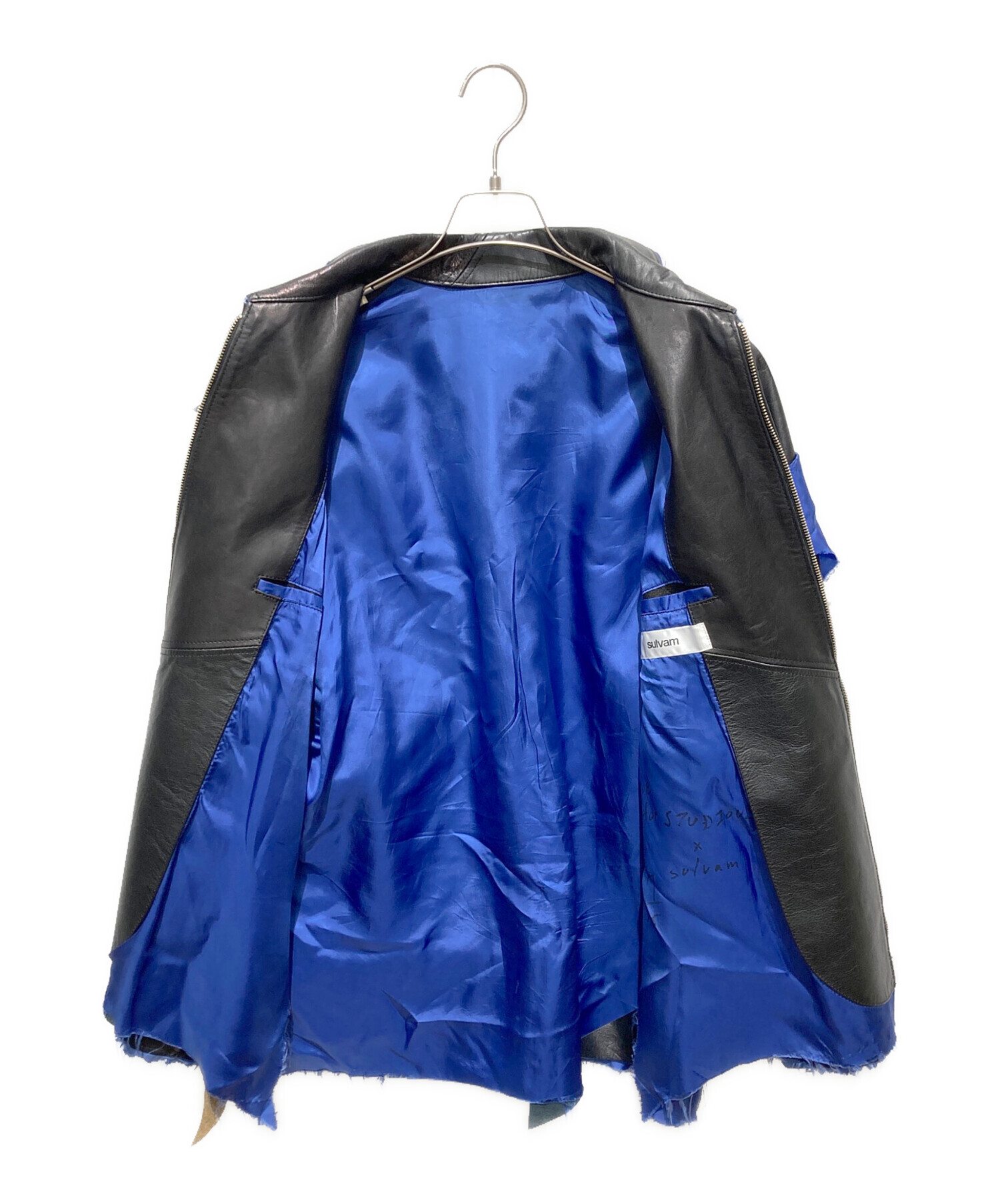 中古・古着通販】sulvam (サルバム) Leather Jacket ブラック サイズ