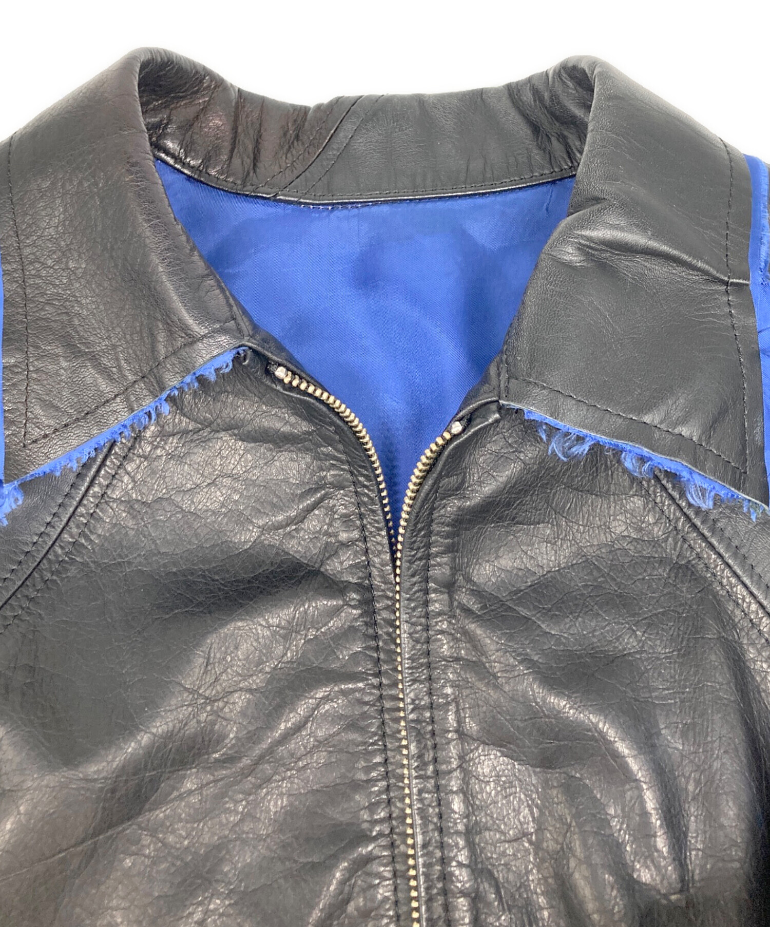 中古・古着通販】sulvam (サルバム) Leather Jacket ブラック サイズ