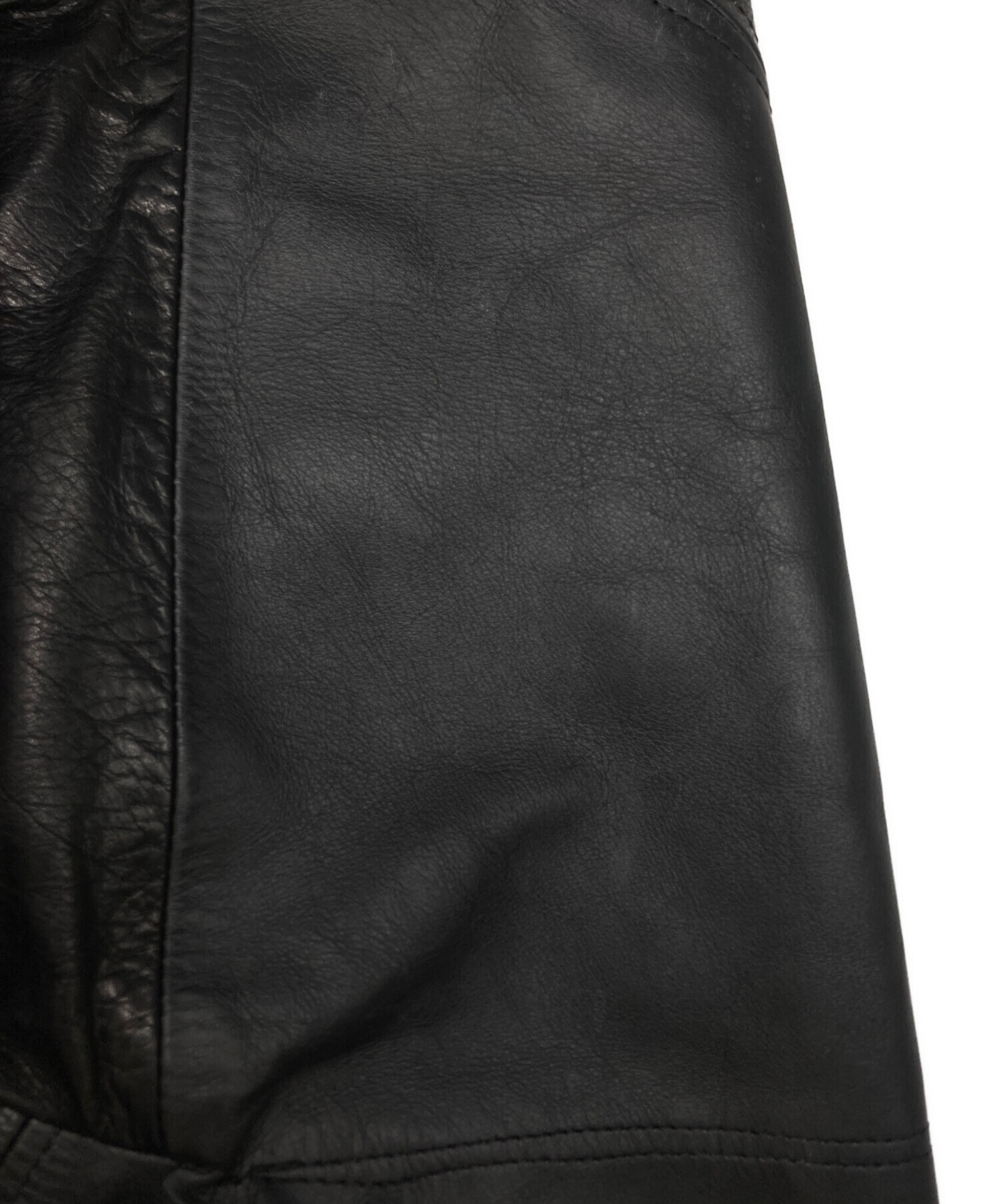 中古・古着通販】sulvam (サルバム) Leather Jacket ブラック サイズ