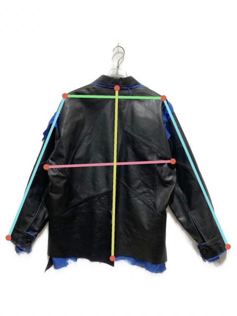中古・古着通販】sulvam (サルバム) Leather Jacket ブラック サイズ