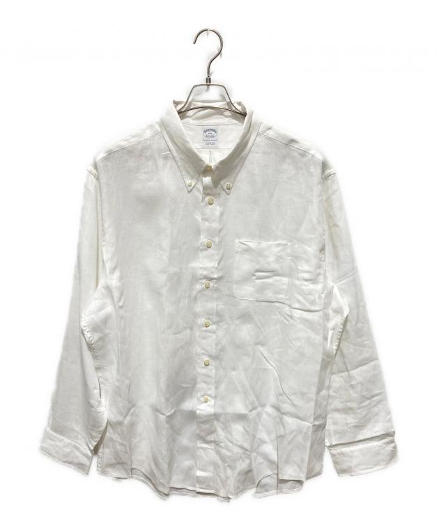 特大XXL✨BROOKS BROTHERS　アイリッシュリネン　長袖BDシャツ 中古・古着通販】BROOKS BROTHERS (ブルックスブラザーズ) アイ