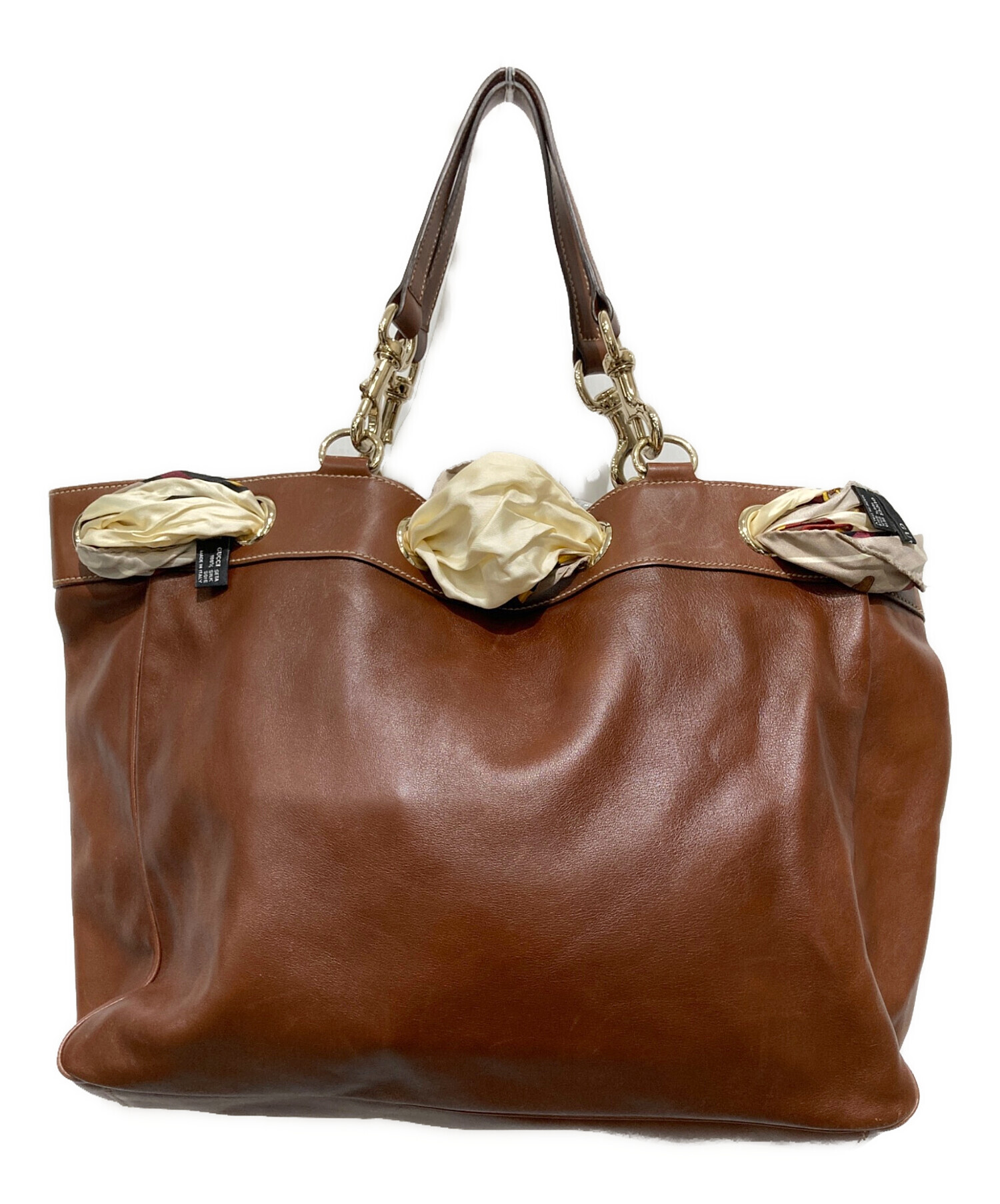 グッチ　ポジターノ　トートバッグ 中古・古着通販】GUCCI (グッチ) POSITANO TOTE BAG/スカーフ付き