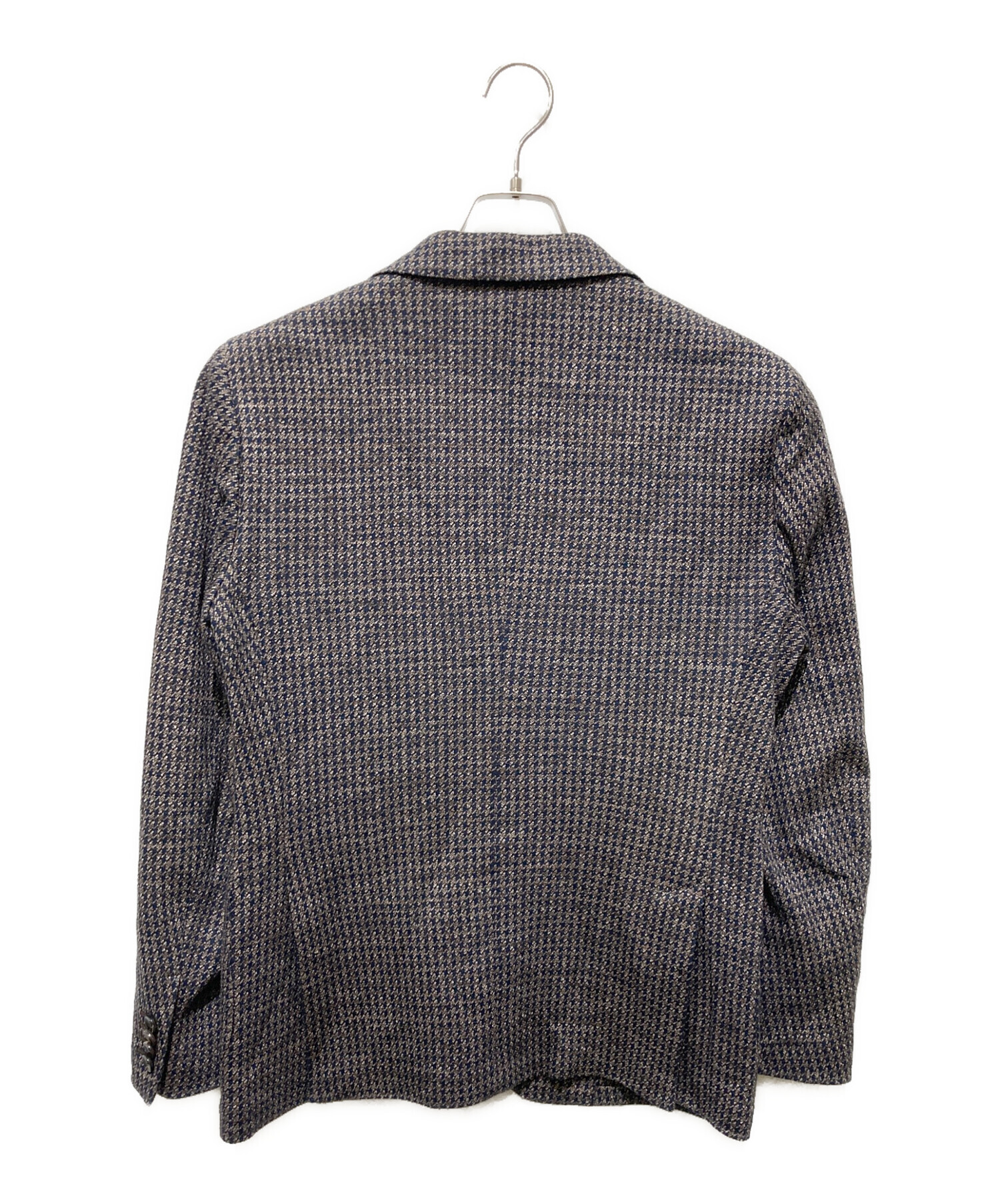 ラルディーニ LARDINI アンコン ジャケット チェック 段返り3B 中古・古着通販】LARDINI (ラルディーニ) アンコンジャケット ブラウン