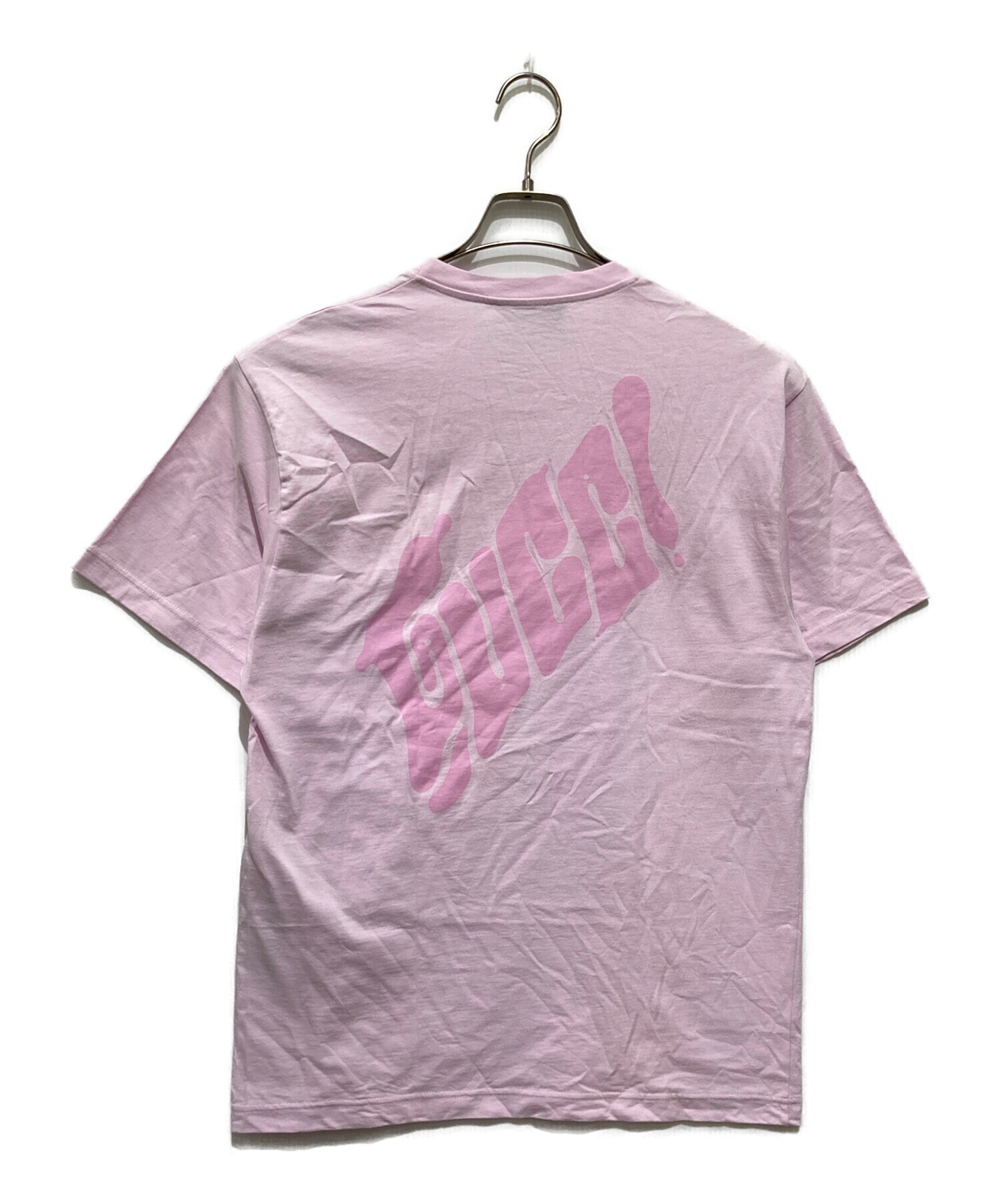 メンズ ピンク プリントTシャツ グッチ GUCCI コムドット フロント フレイヤハルタス Hartas Freya グッチ GUCCI - GUCCI やまと着用 トップス