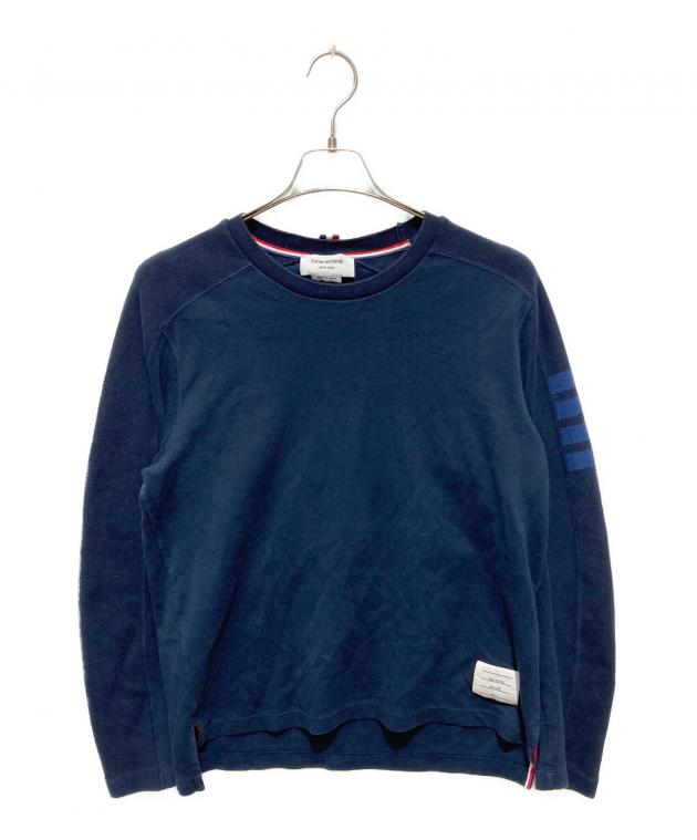 美品】THOM BROWNE トムブラウン ロングTシャツ 4BAR ネイビー 中古・古着通販】THOM BROWNE. NEW YORK (トムブラウン ニューヨーク