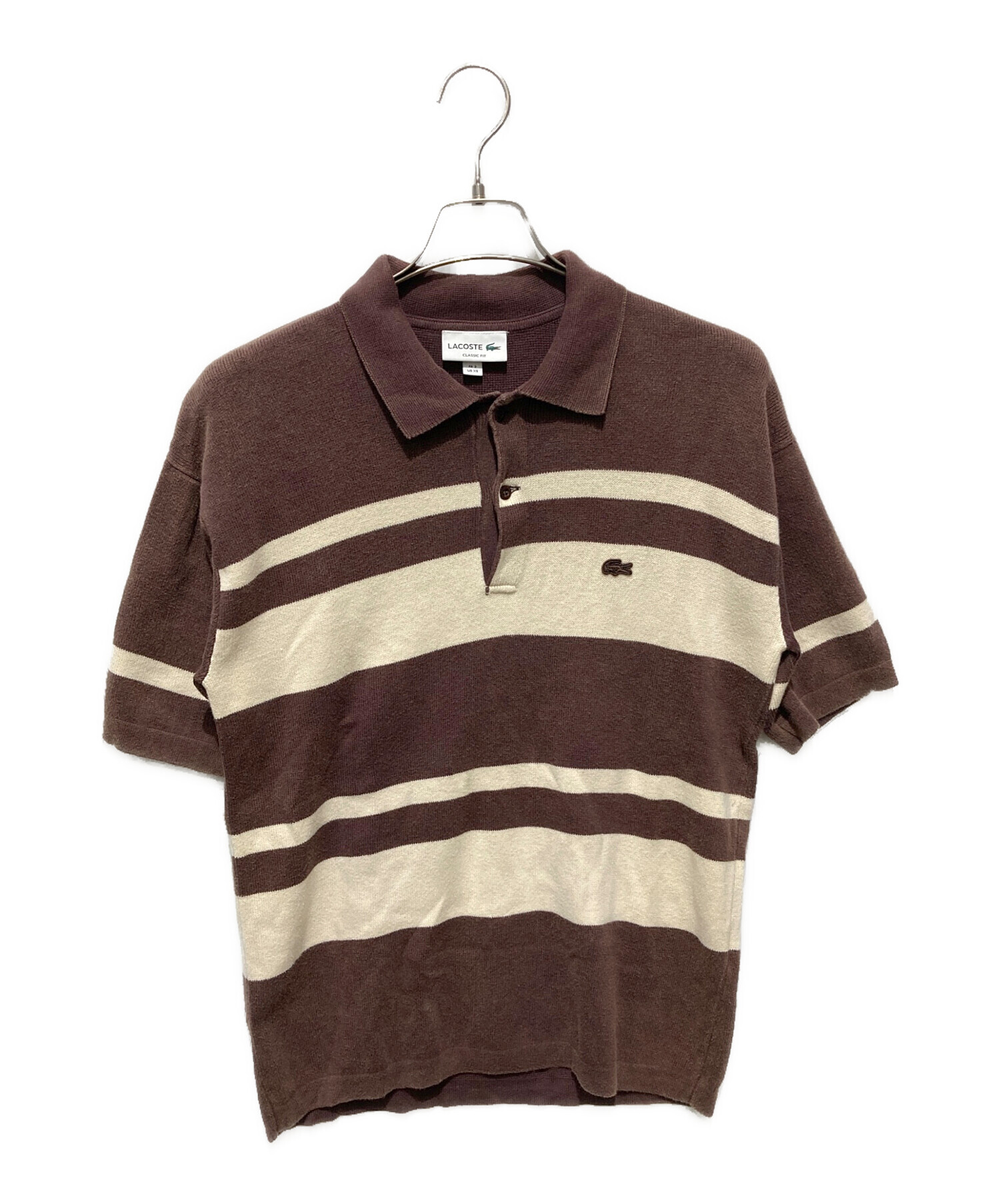 中古・古着通販】LACOSTE (ラコステ) ウォッシュドニットポロシャツ