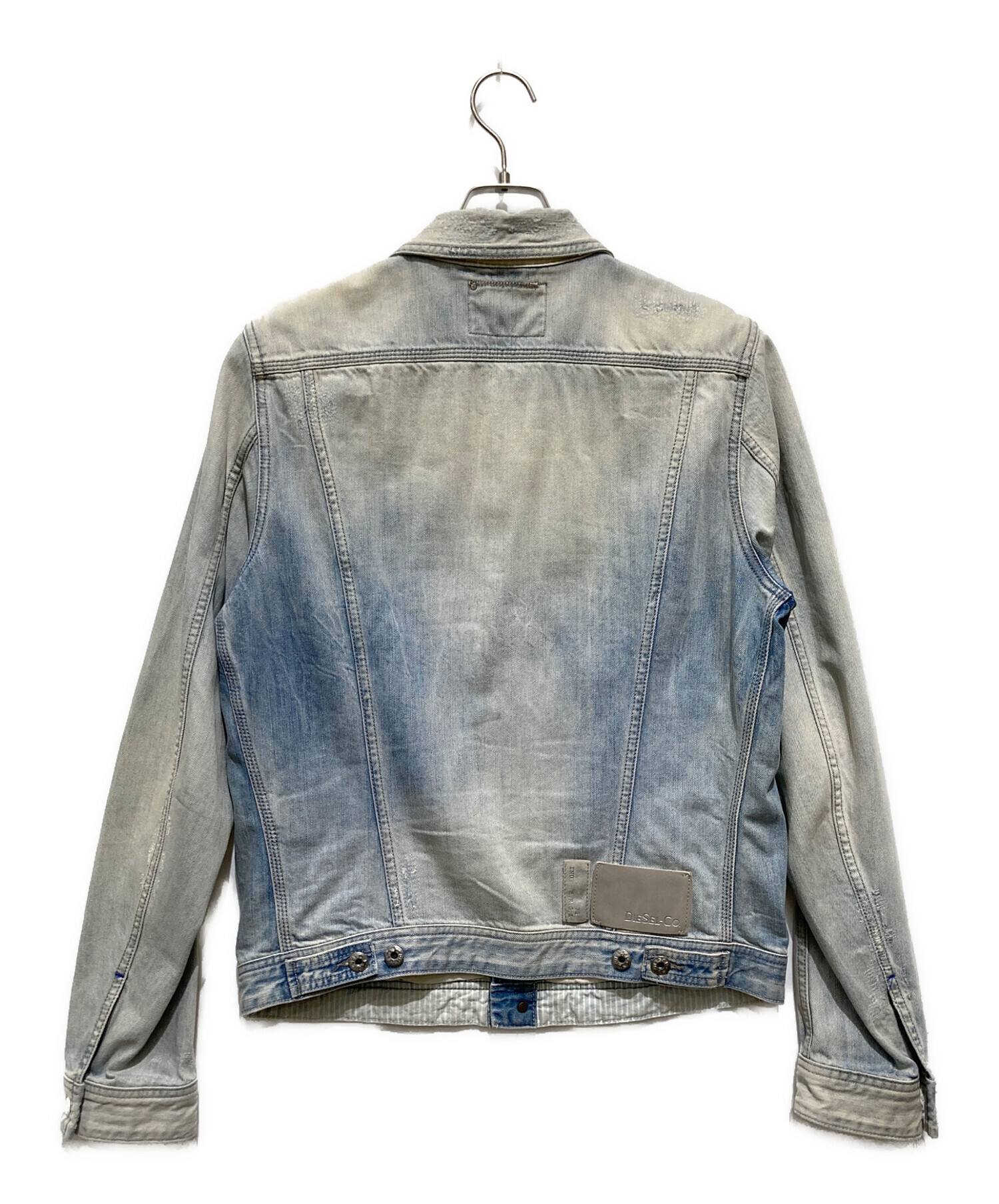 中古・古着通販】DIESEL (ディーゼル) ダメージ加工デニムジャケット 