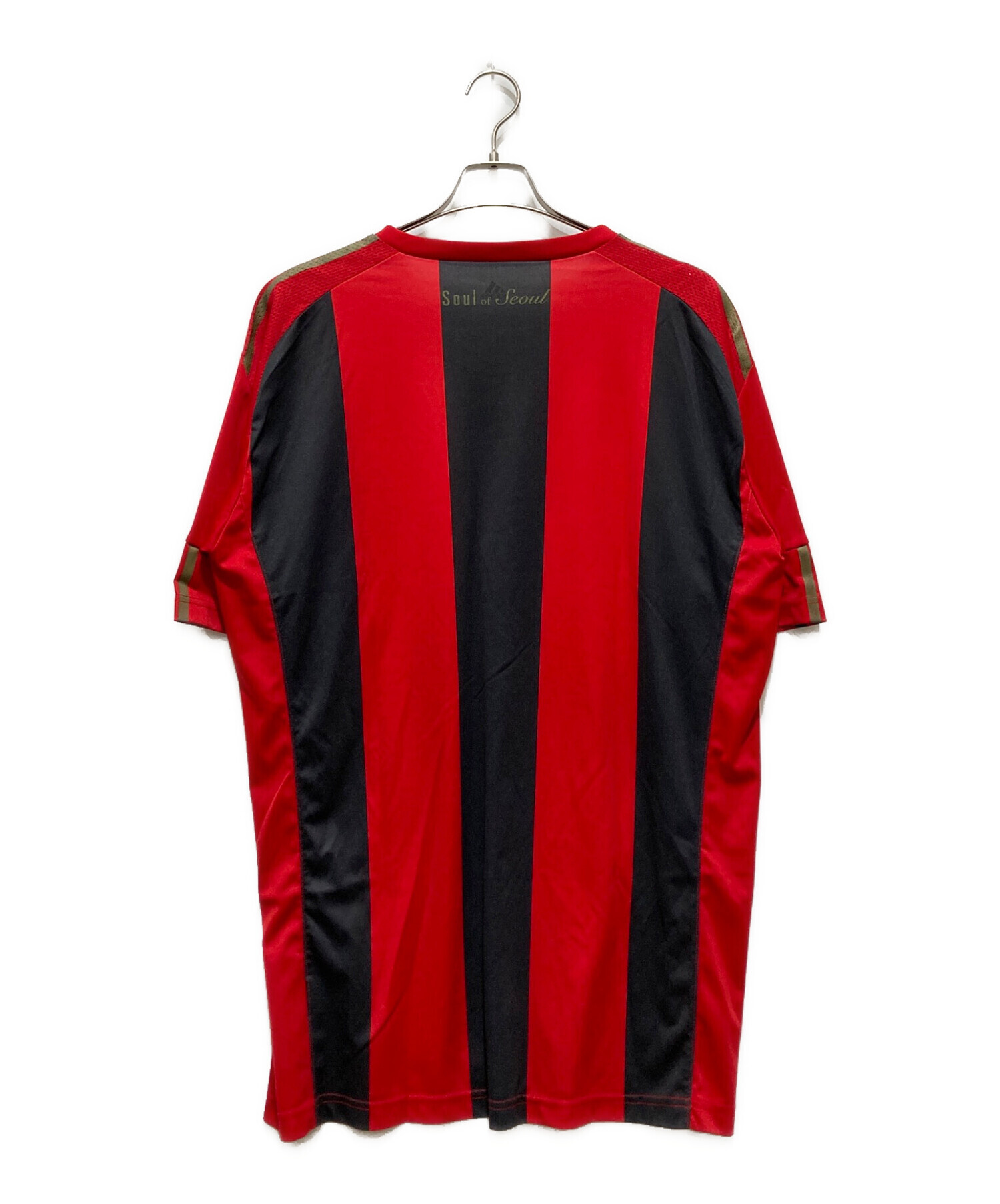 中古・古着通販】adidas (アディダス) ゲームシャツ レッド サイズ:10