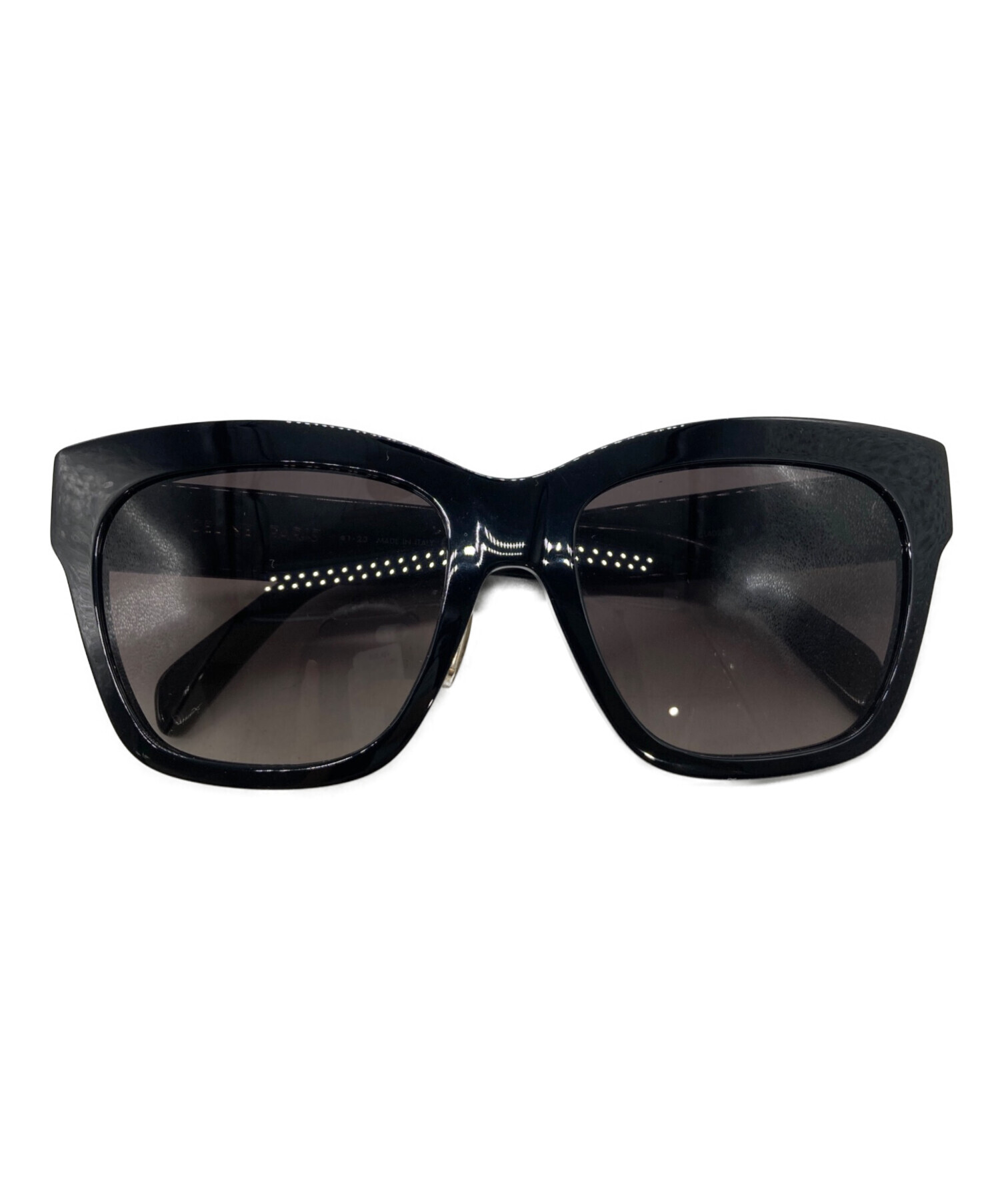 CELINE CC 28 ブラックサングラス 中古・古着通販】CELINE (セリーヌ) Triomphe 09 サングラス ブラック