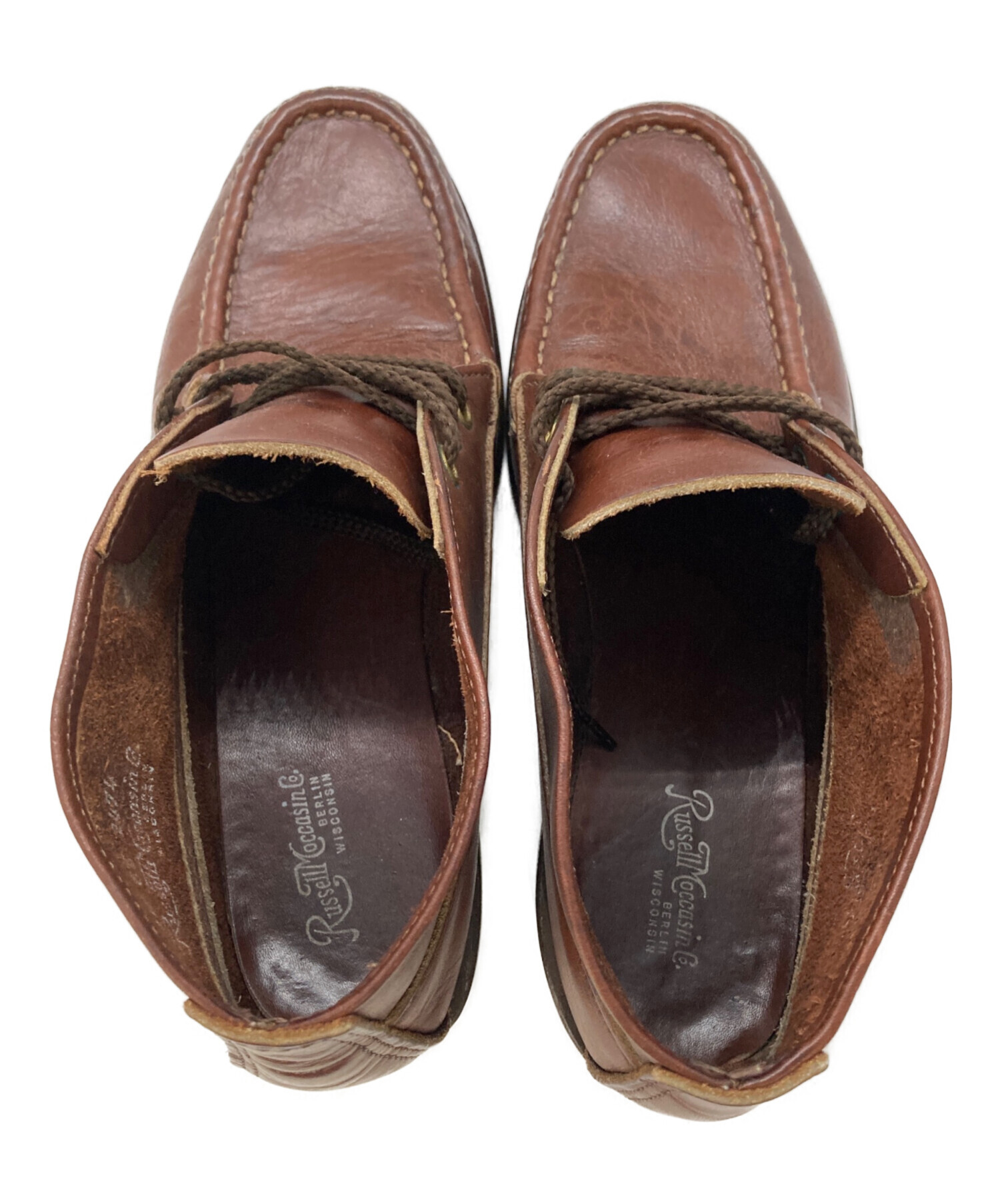 中古希少ラッセルモカシン28センチ　ローファー 9D ブラウン 中古・古着通販】RUSSELL MOCCASIN (ラッセルモカシン) モカシンブーツ