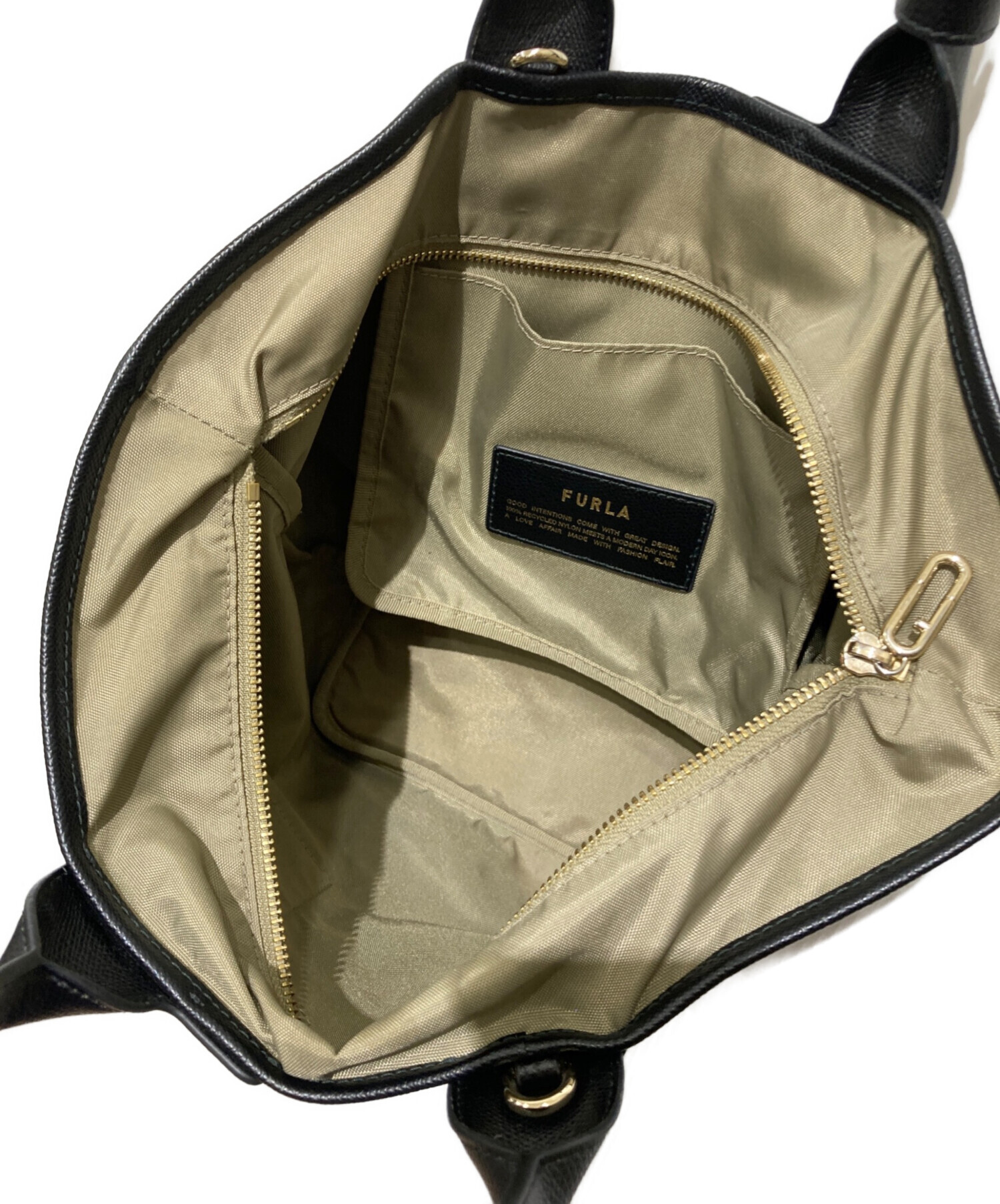 中古・古着通販】FURLA (フルラ) 2WAYバッグ ブラック｜ブランド・古着