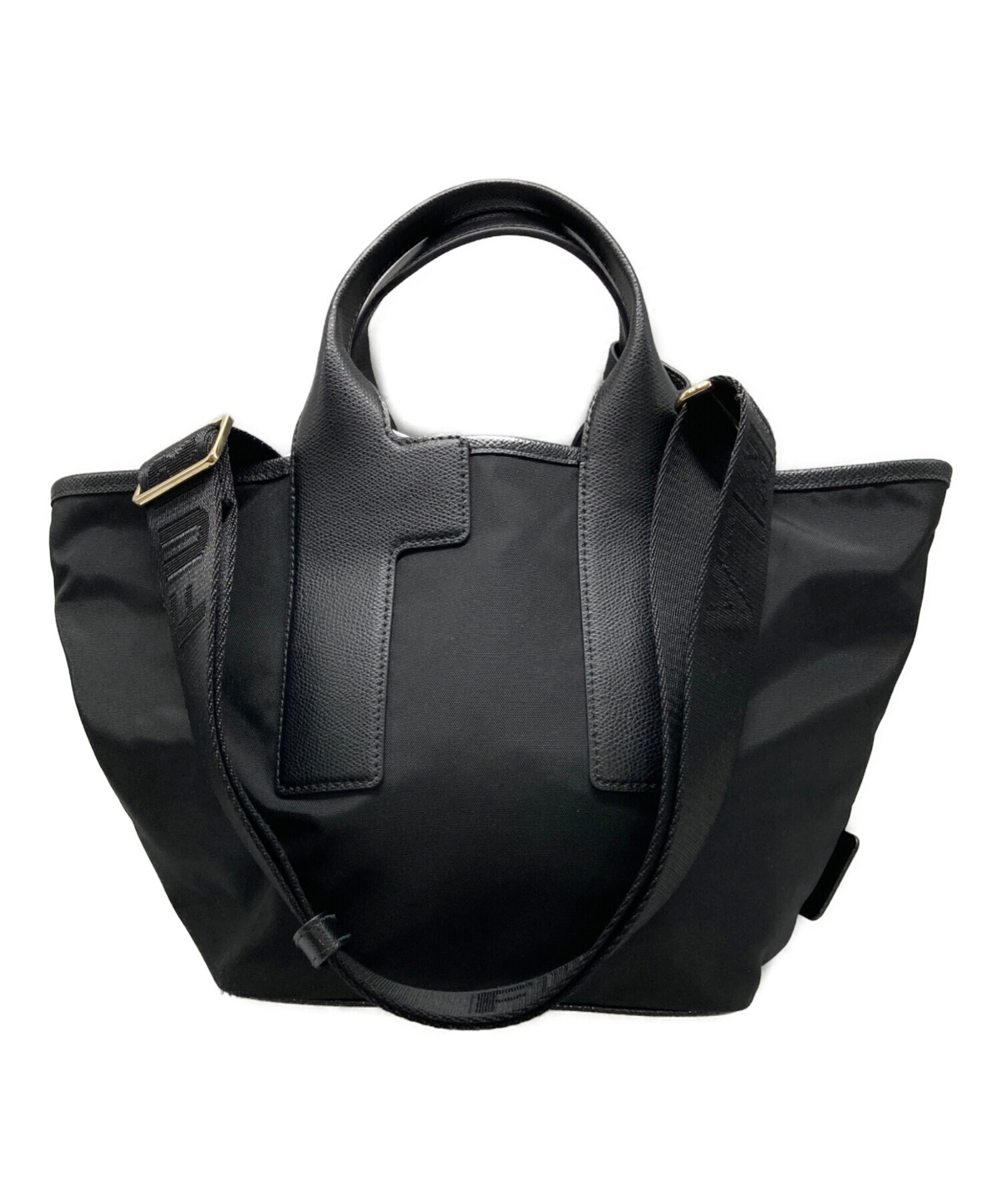 FURLA ブラック トート2WAYバッグ 中古・古着通販】FURLA (フルラ) 2WAYバッグ ブラック｜ブランド・古着