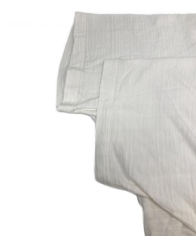未使用ISSEY MIYAKE ホワイト 半袖 トップス 中古・古着通販】ISSEY MIYAKE (イッセイミヤケ) 半袖カットソー
