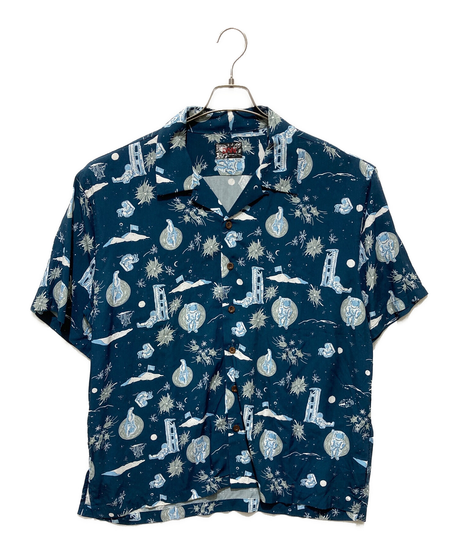 ダンシャリマン 中古・古着通販】DAN (ダン) Space Aloha Shirt ネイビー サイズ:M