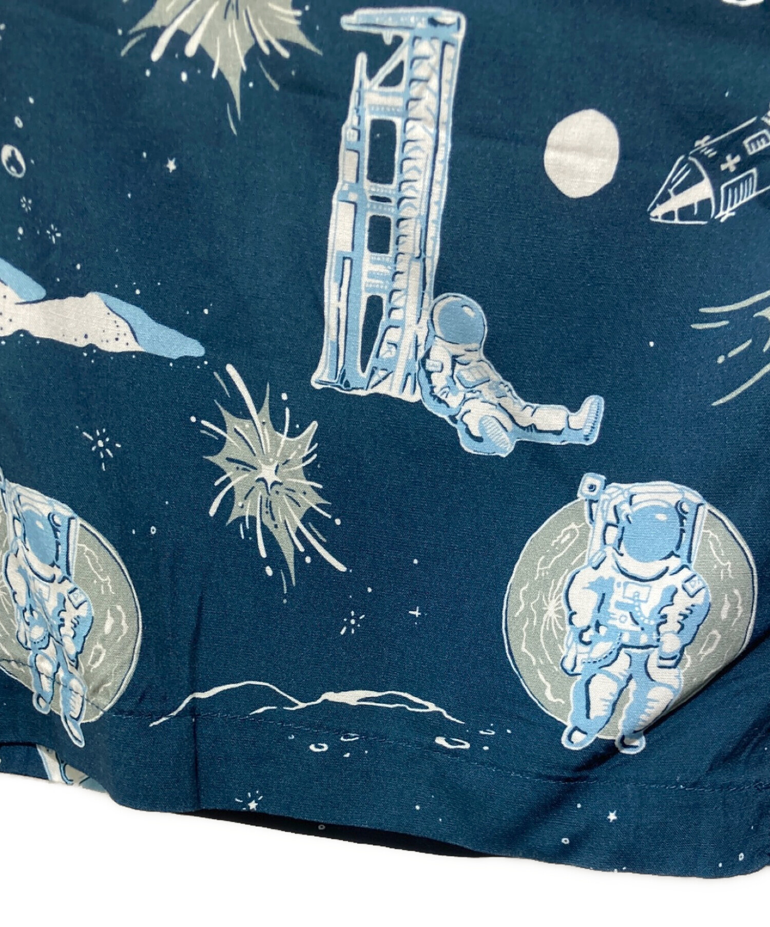 中古・古着通販】DAN (ダン) Space Aloha Shirt ネイビー サイズ:M