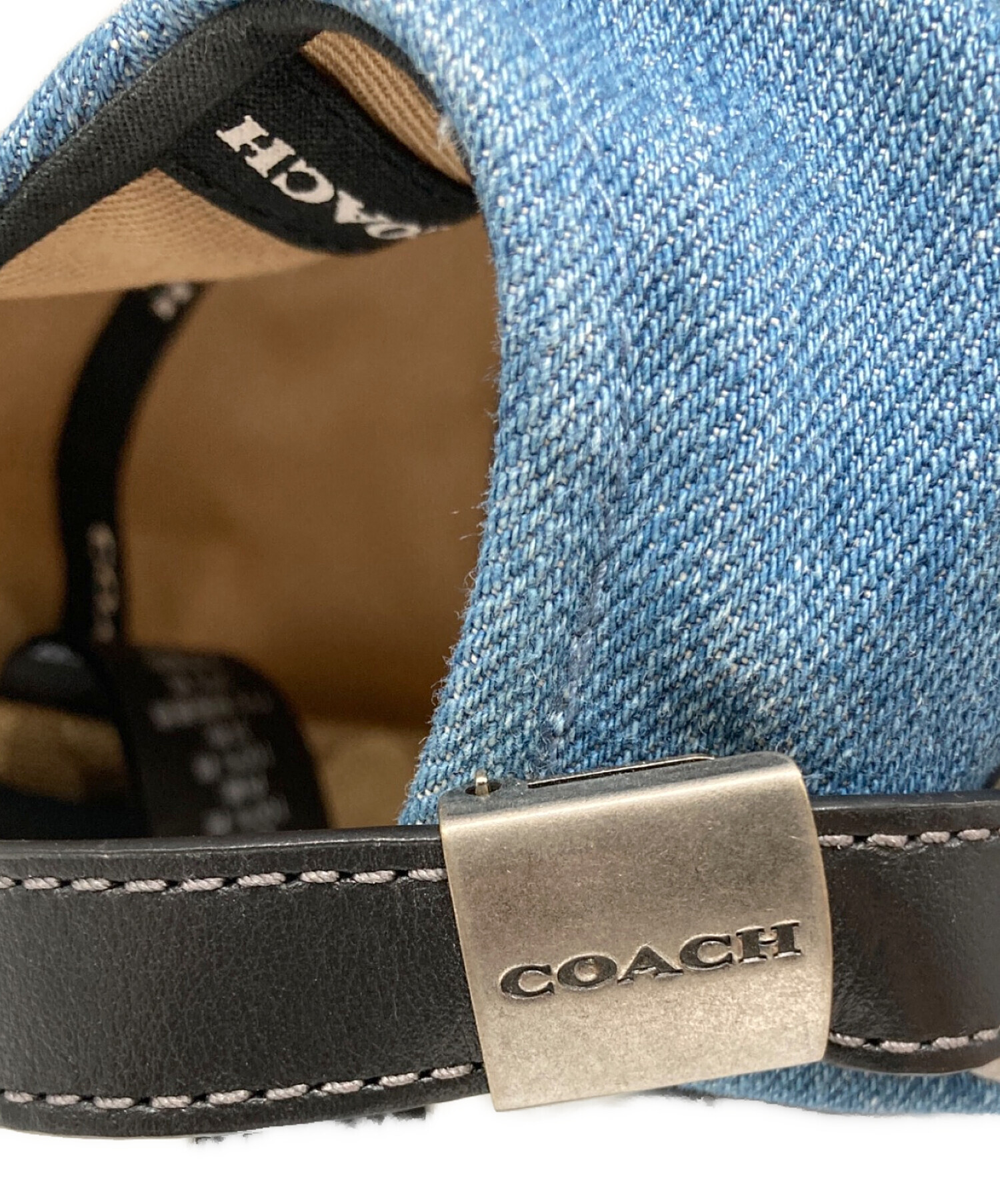 中古・古着通販】COACH (コーチ) ロゴ デニム ベースボール キャップ