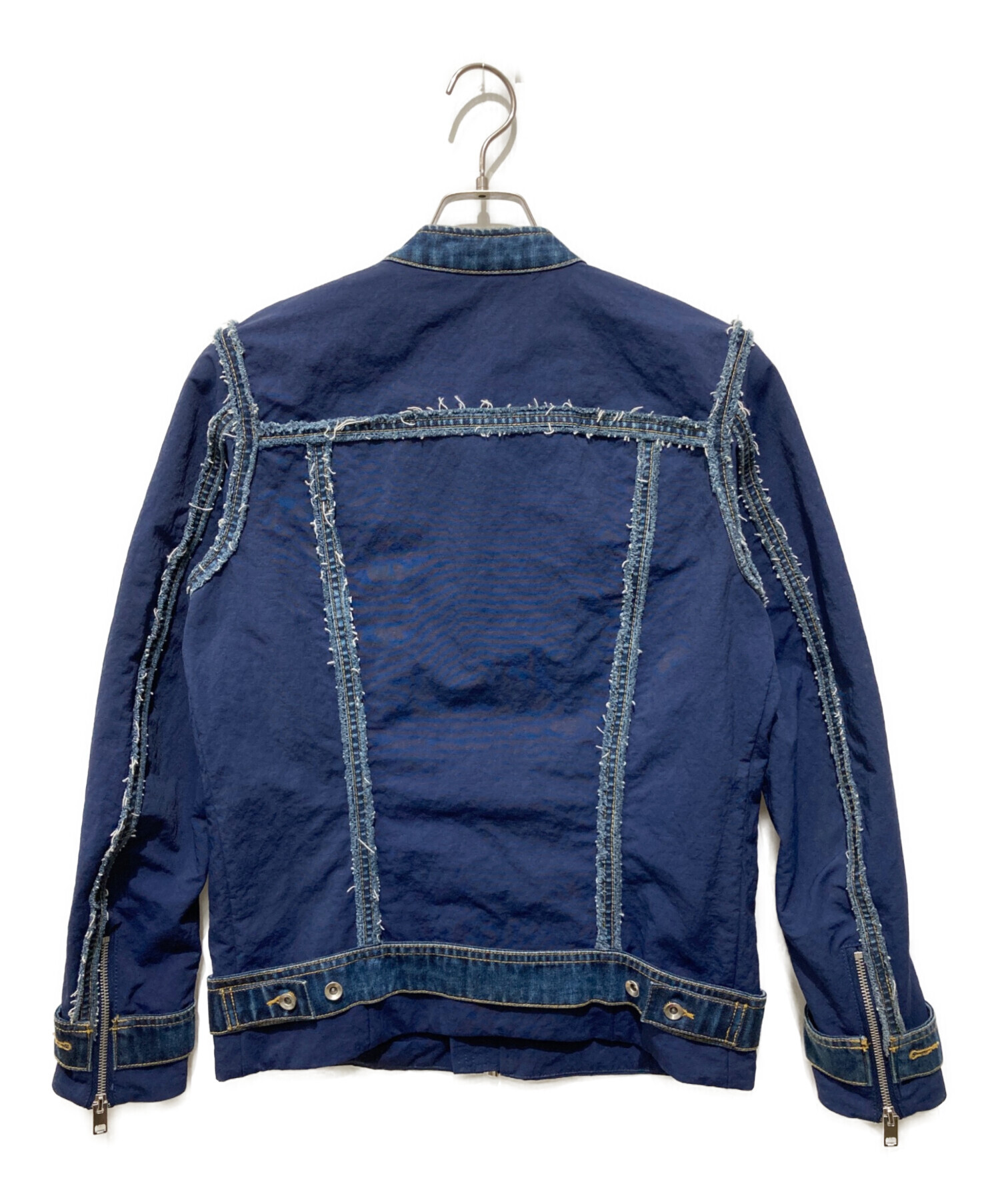 中古・古着通販】DIESEL (ディーゼル) デニムナイロンライダース