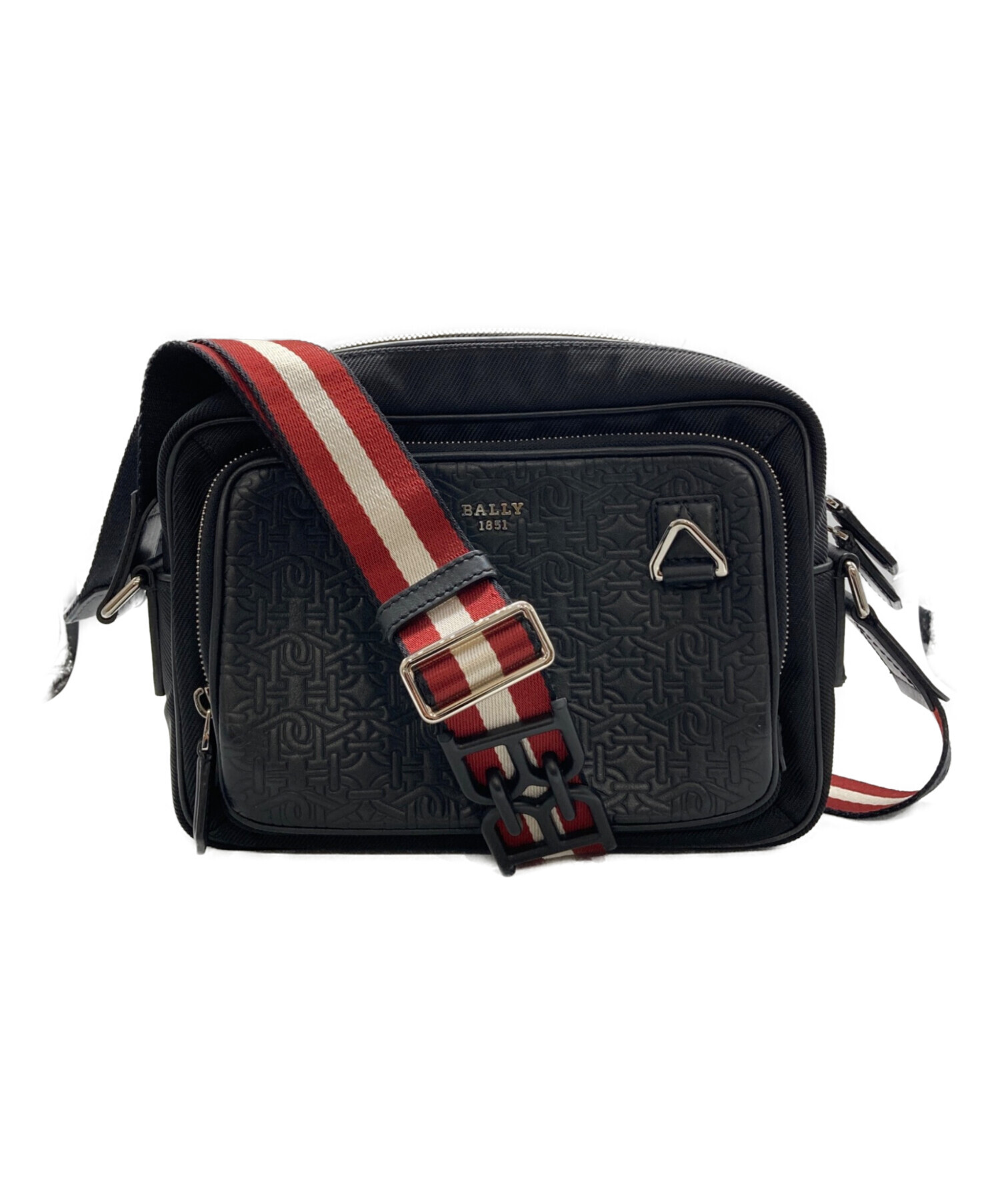 中古・古着通販】BALLY (バリー) エンボスレザーナイロンクロスボディ