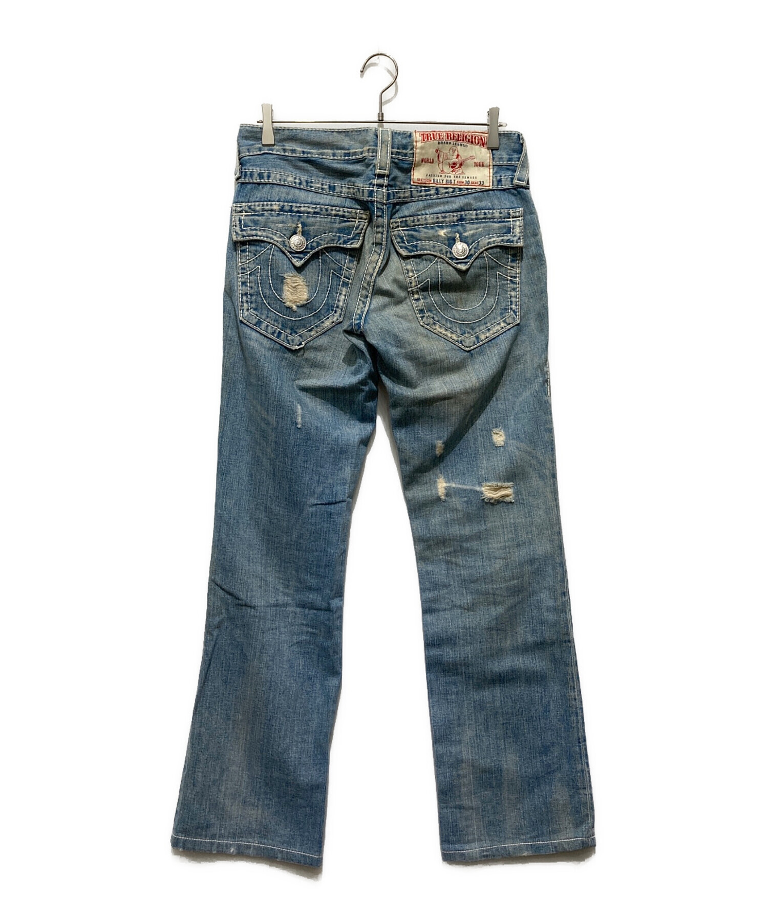 中古・古着通販】TRUE RELIGION (トゥルー レリジョン) ダメージ加工 
