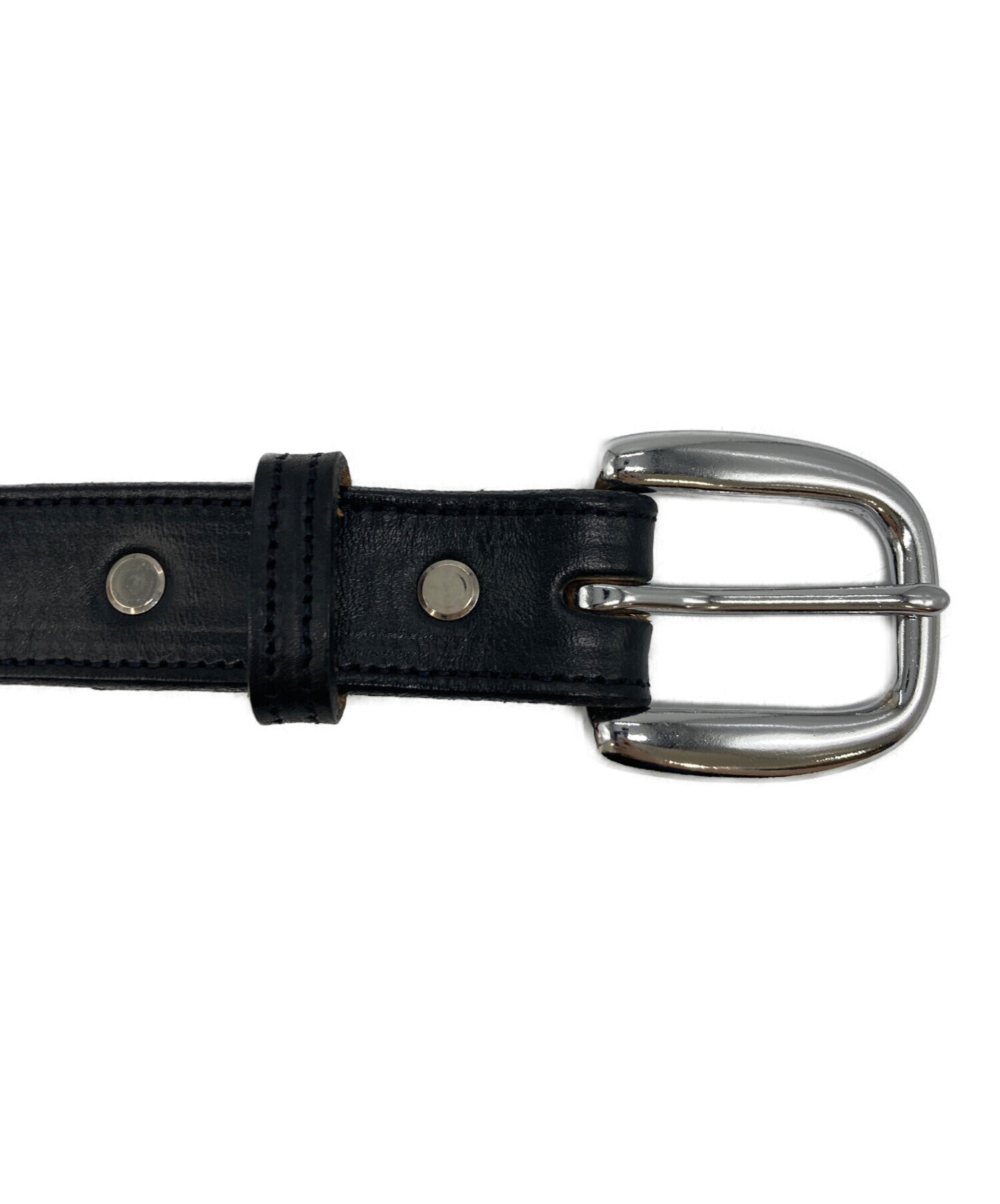 TORY LEATHER スタッズベルト ブラック 中古・古着通販】TORY LEATHER (トリーレザー) スタッズレザーベルト