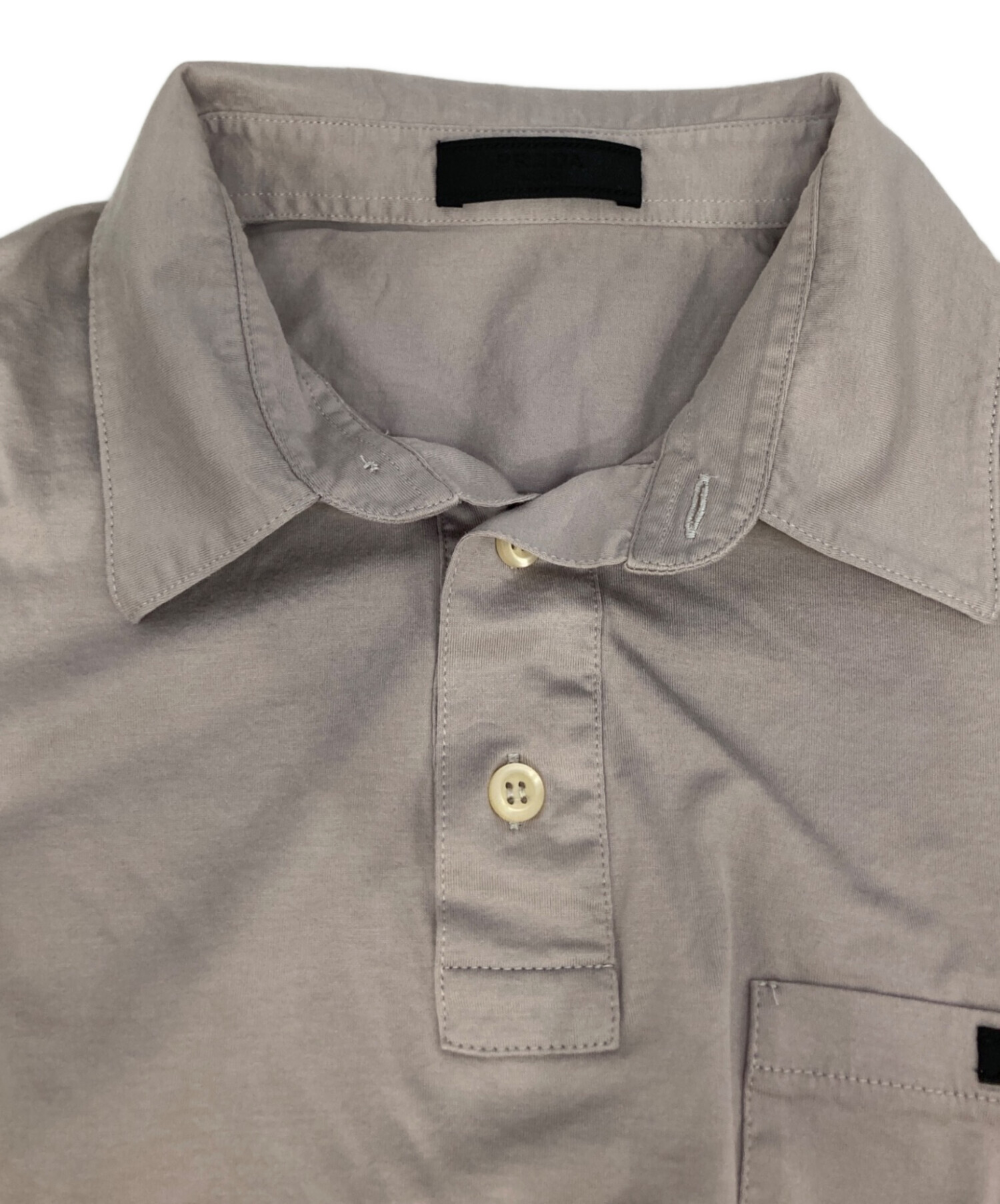中古・古着通販】PRADA (プラダ) ポケットロゴポロシャツ グレー