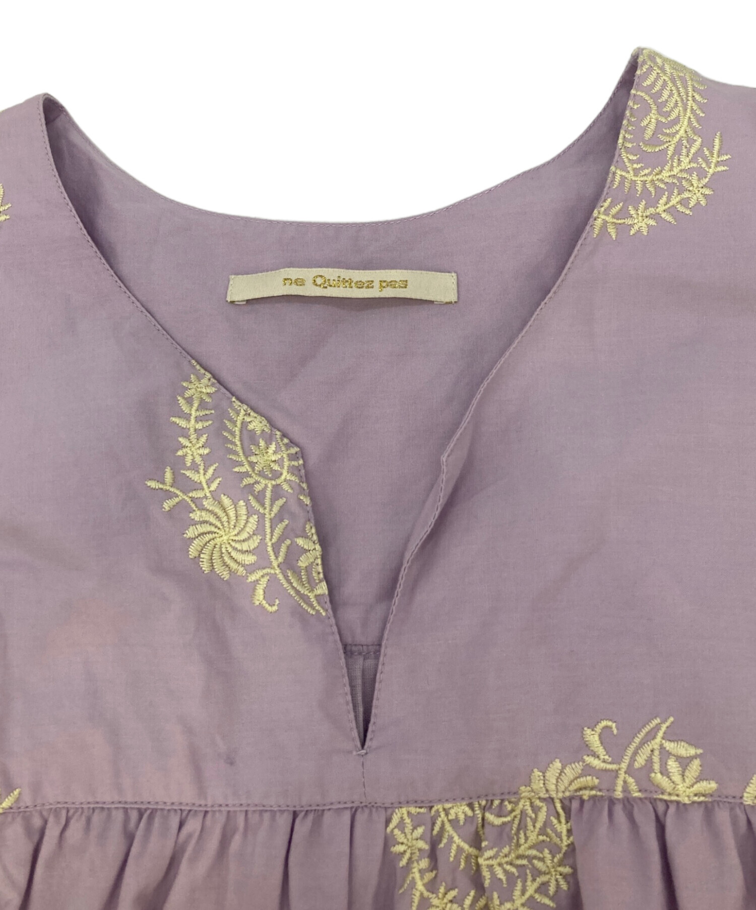 中古・古着通販】ne quittez pas (ヌキテパ) POPLIN PAISLEY EMB NSV