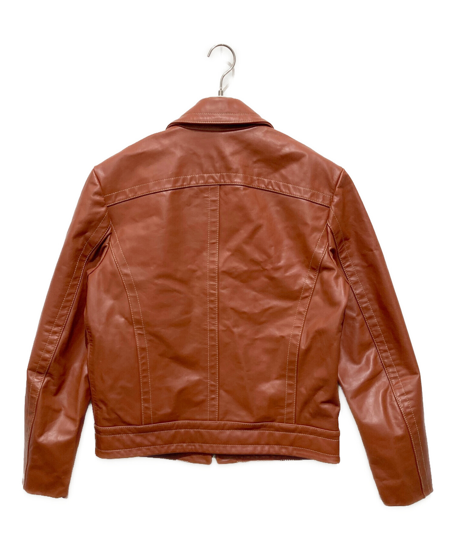 美品 ディーゼル レザージャケット ジップアップ カウレザー 中古・古着通販】DIESEL (ディーゼル) L-CALE ジップアップ レザー