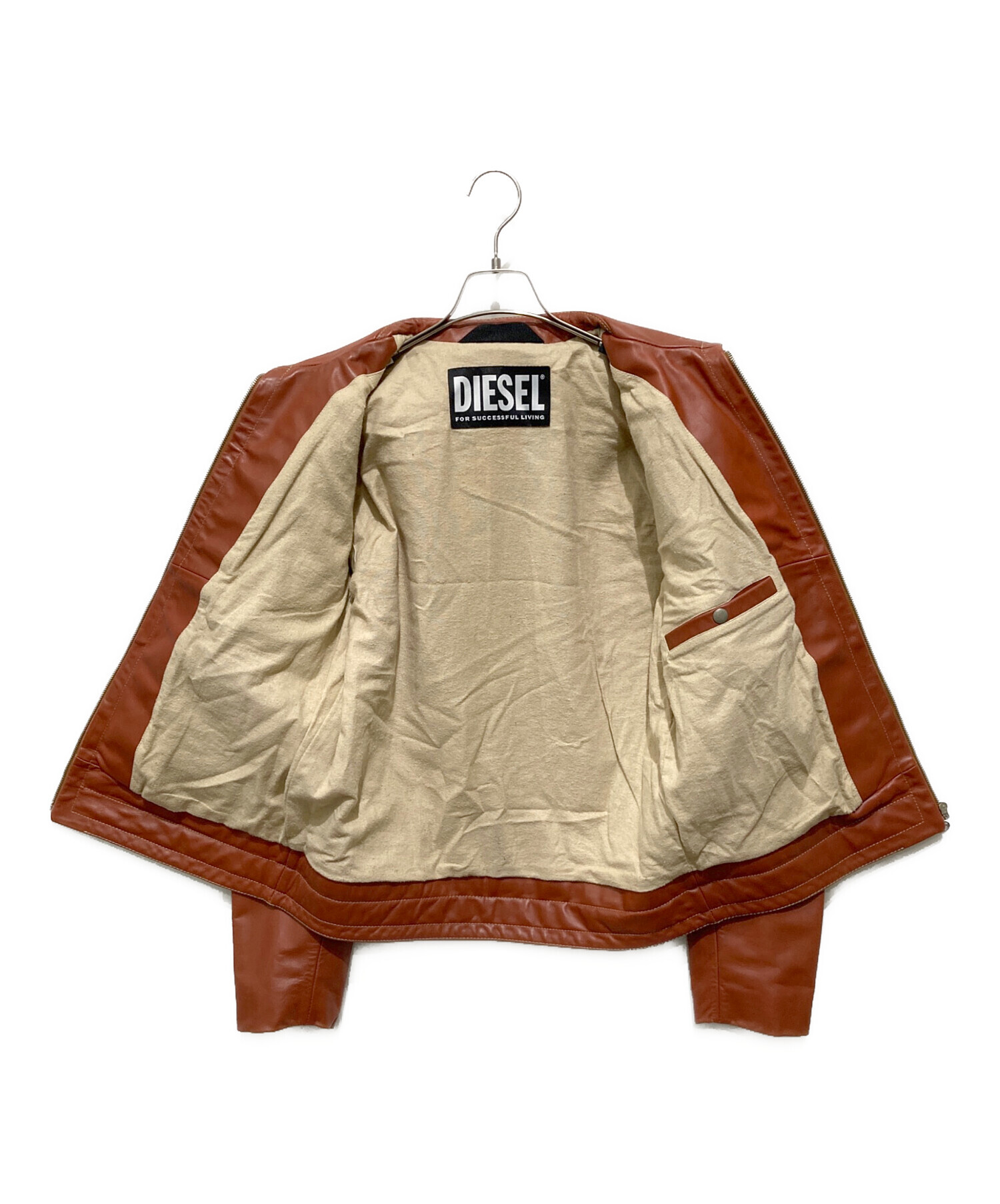 中古・古着通販】DIESEL (ディーゼル) L-CALE ジップアップ レザー